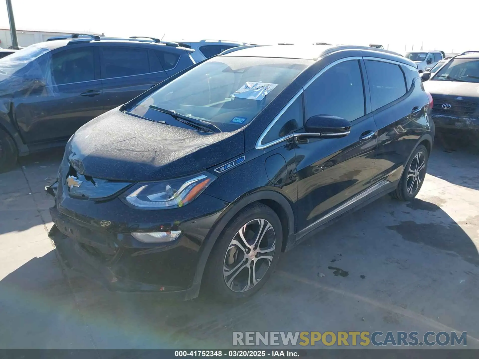 2 Photograph of a damaged car 1G1FZ6S09K4101669 CHEVROLET BOLT EV 2019