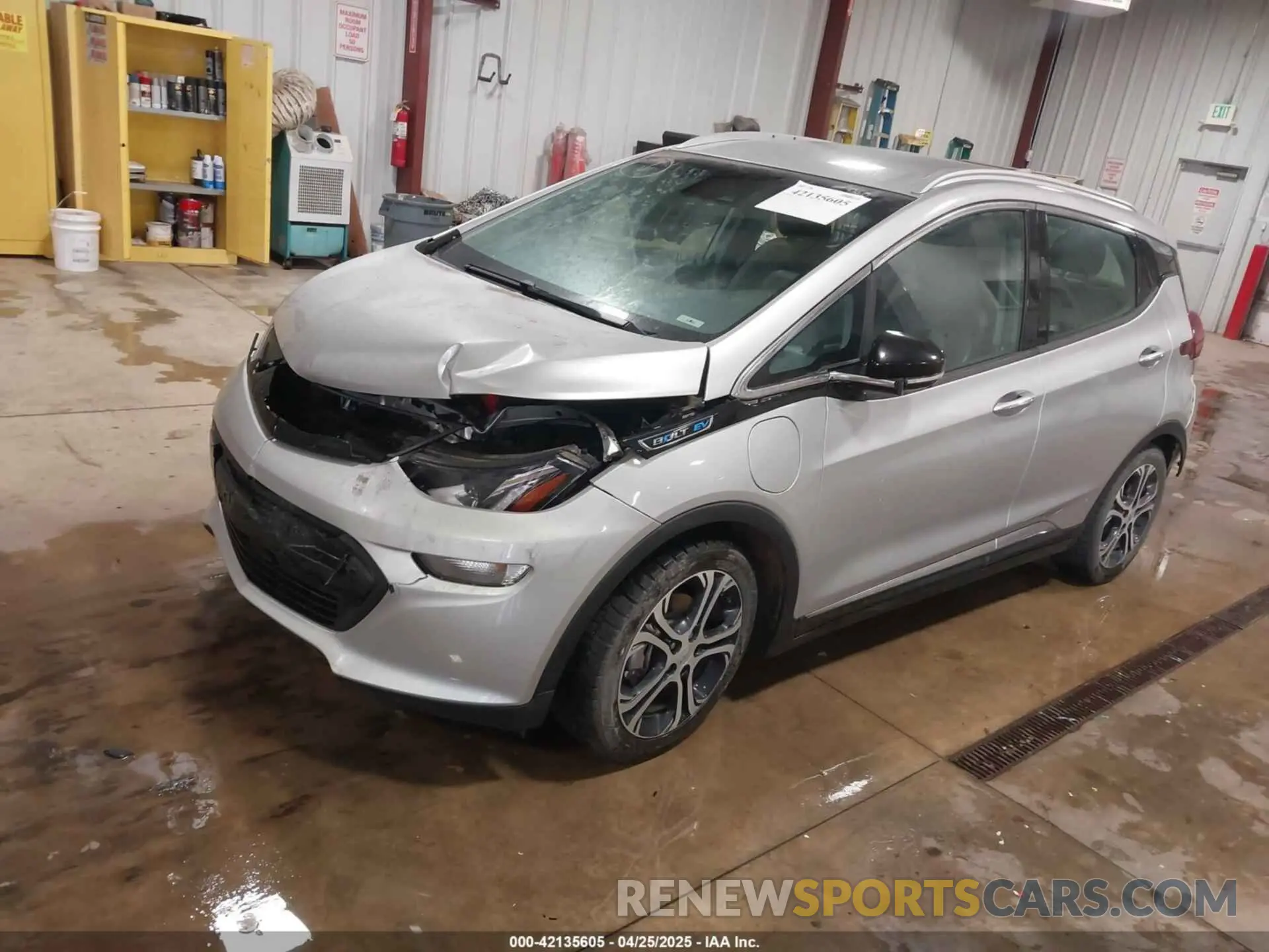 2 Photograph of a damaged car 1G1FZ6S09K4136793 CHEVROLET BOLT EV 2019