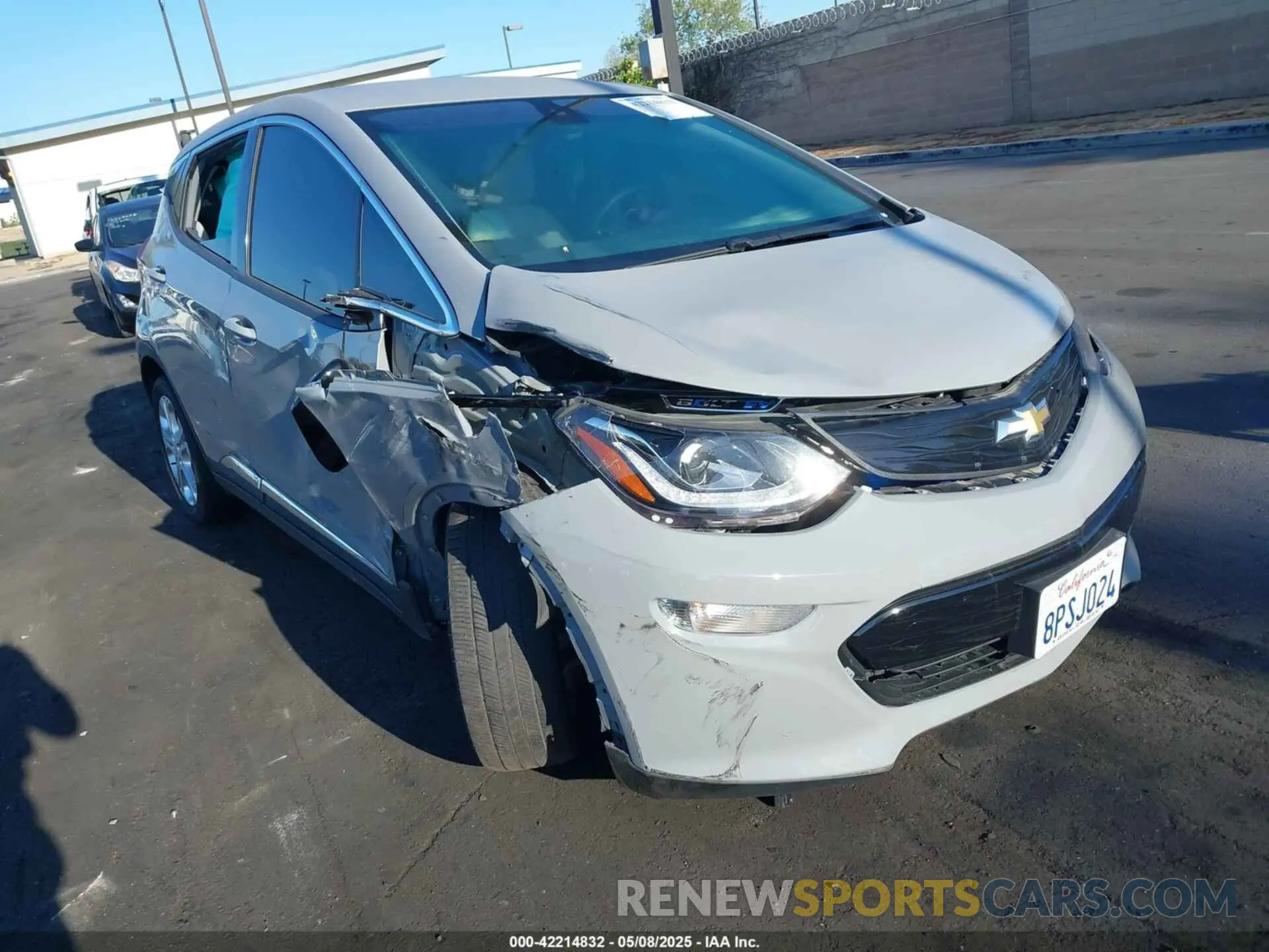 1 Photograph of a damaged car 1G1FW6S03L4116162 CHEVROLET BOLT EV 2020