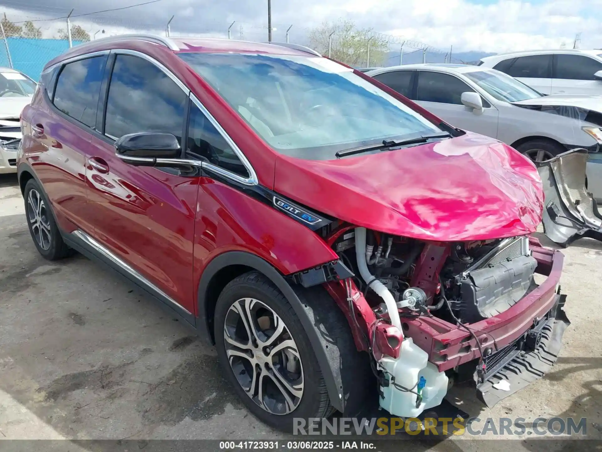 1 Photograph of a damaged car 1G1FZ6S07L4144327 CHEVROLET BOLT EV 2020