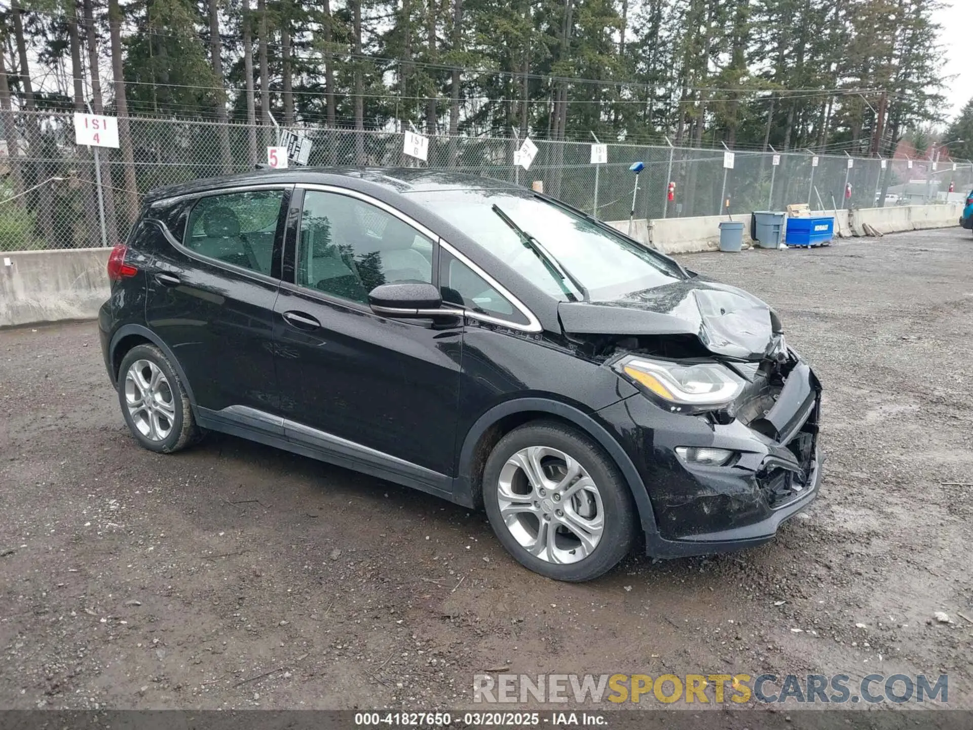 1 Photograph of a damaged car 1G1FW6S08M4104963 CHEVROLET BOLT EV 2021