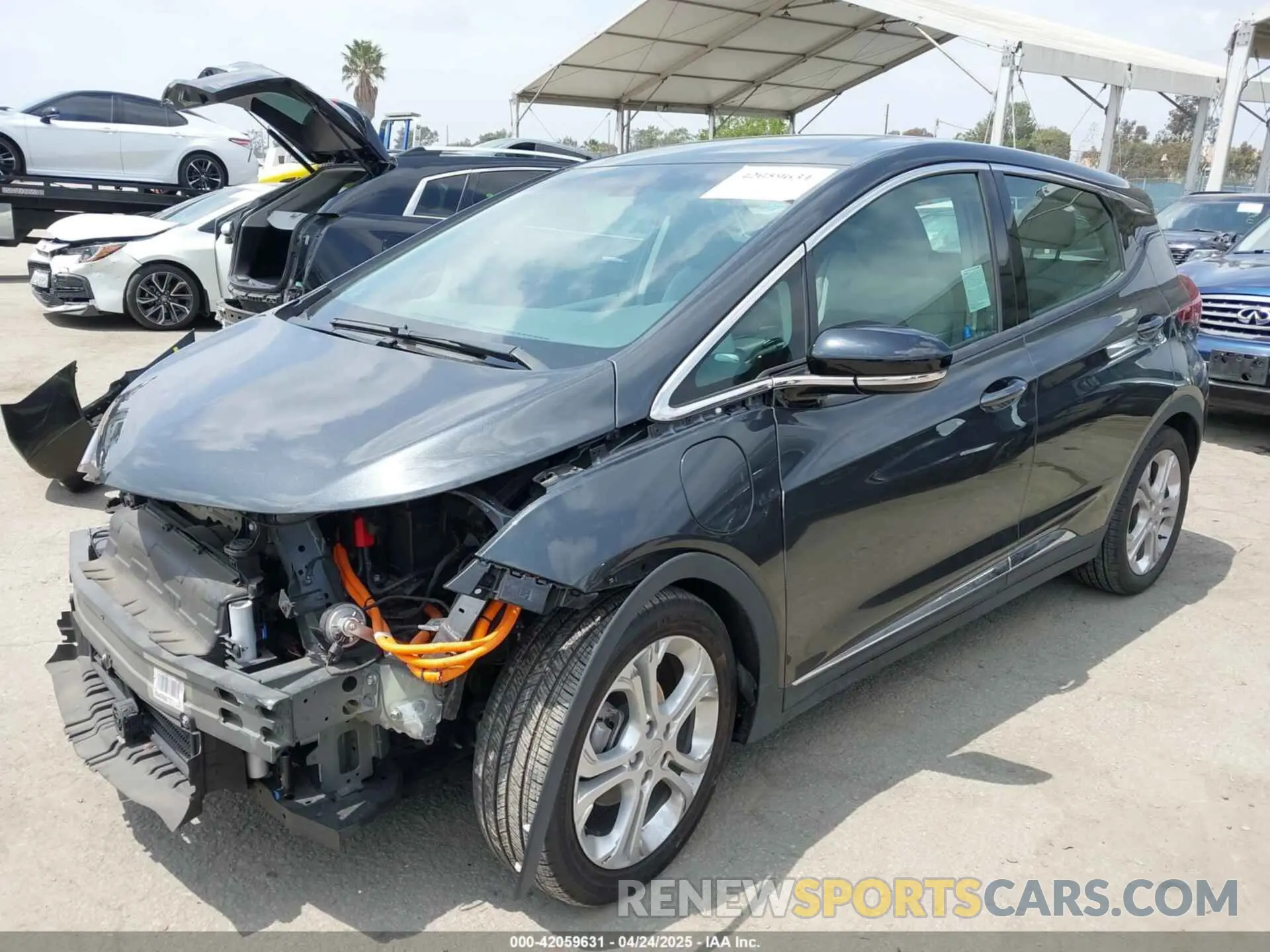 2 Photograph of a damaged car 1G1FY6S05M4112478 CHEVROLET BOLT EV 2021