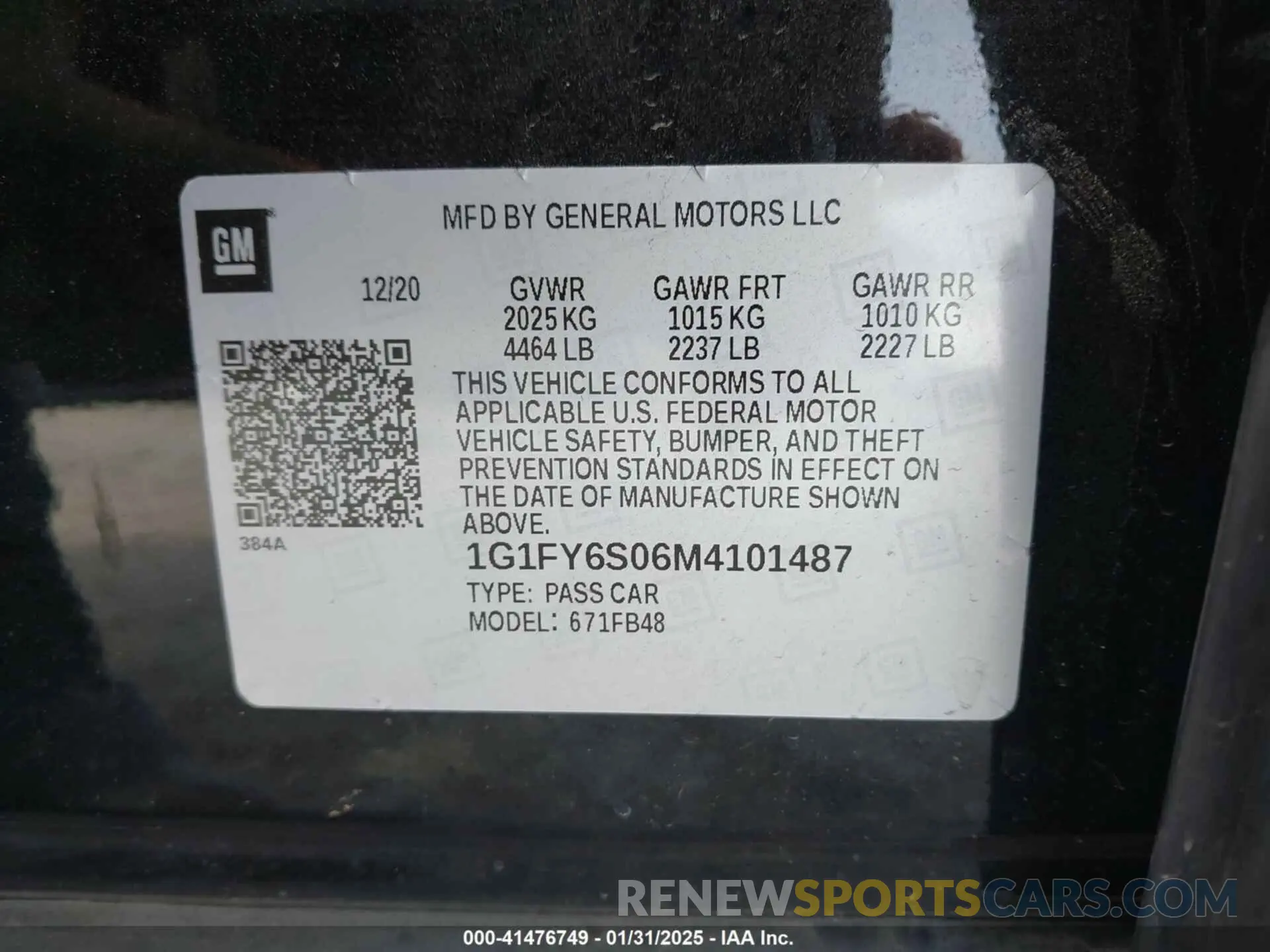 9 Photograph of a damaged car 1G1FY6S06M4101487 CHEVROLET BOLT EV 2021