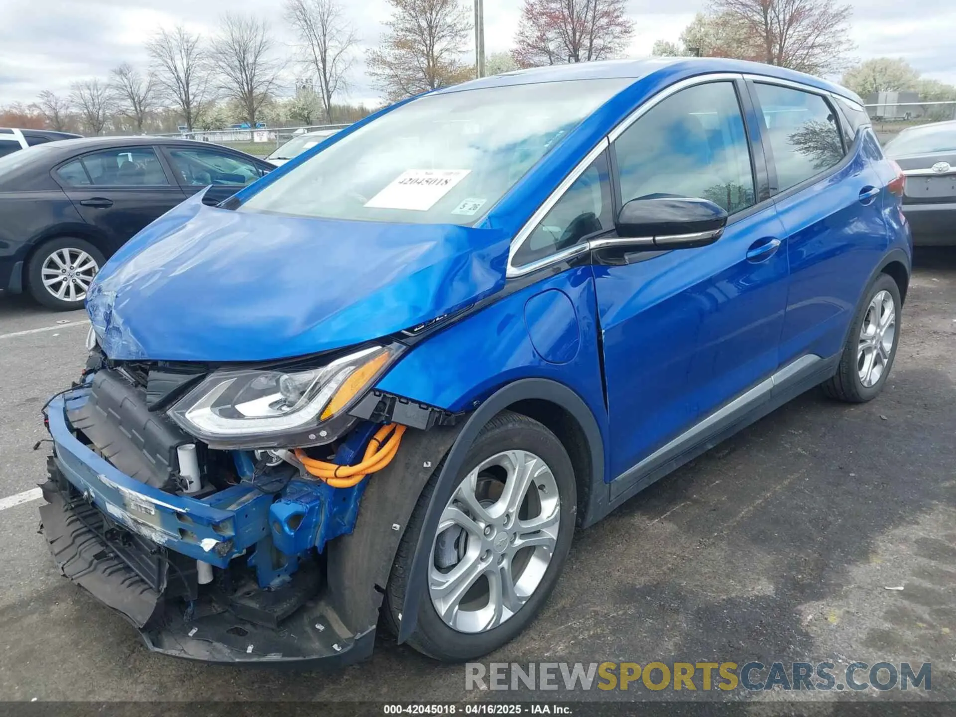 2 Photograph of a damaged car 1G1FY6S08M4112443 CHEVROLET BOLT EV 2021