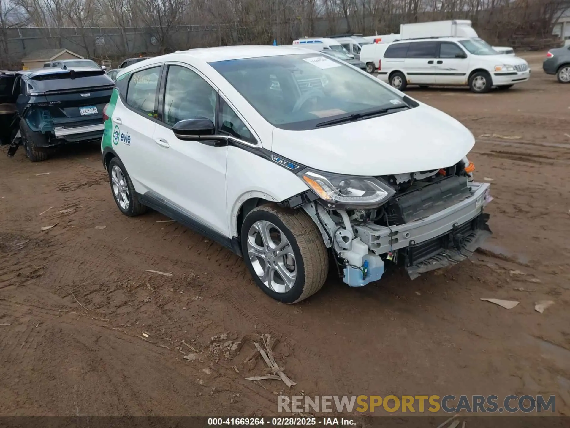 1 Photograph of a damaged car 1G1FY6S0XM4108958 CHEVROLET BOLT EV 2021