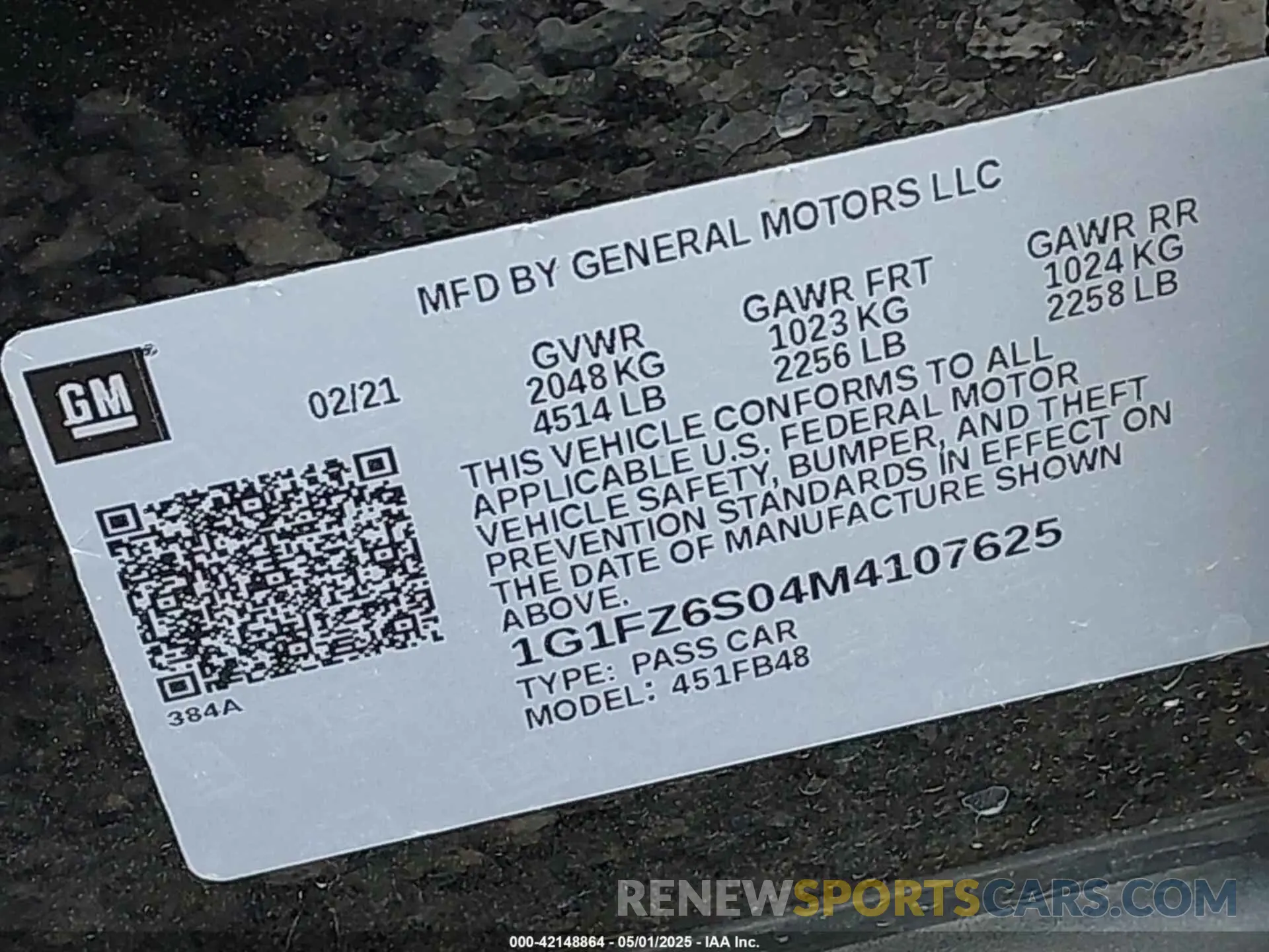 9 Photograph of a damaged car 1G1FZ6S04M4107625 CHEVROLET BOLT EV 2021