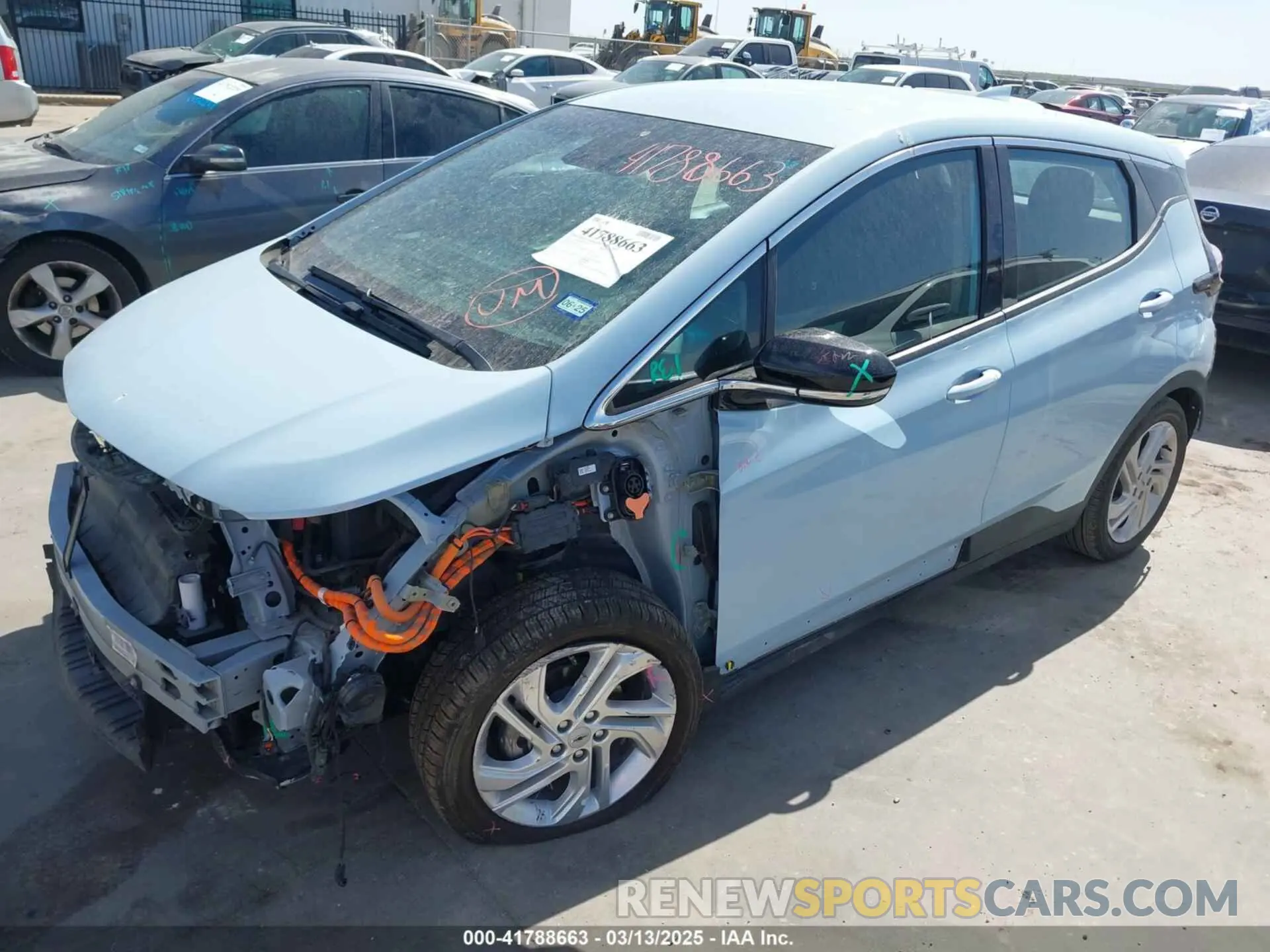 2 Photograph of a damaged car 1G1FW6S01N4127115 CHEVROLET BOLT EV 2022