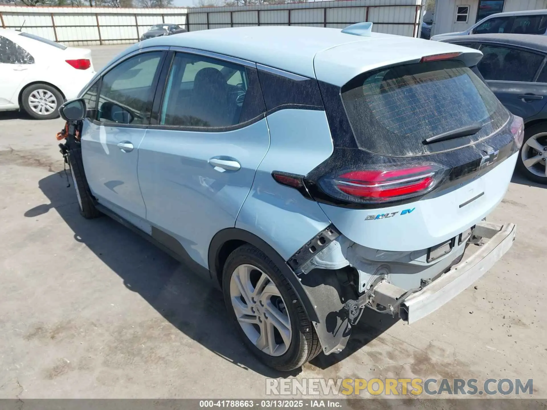 3 Photograph of a damaged car 1G1FW6S01N4127115 CHEVROLET BOLT EV 2022