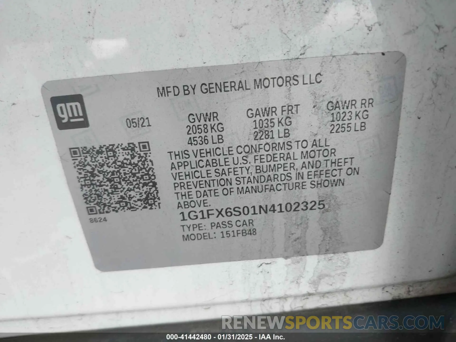9 Photograph of a damaged car 1G1FX6S01N4102325 CHEVROLET BOLT EV 2022