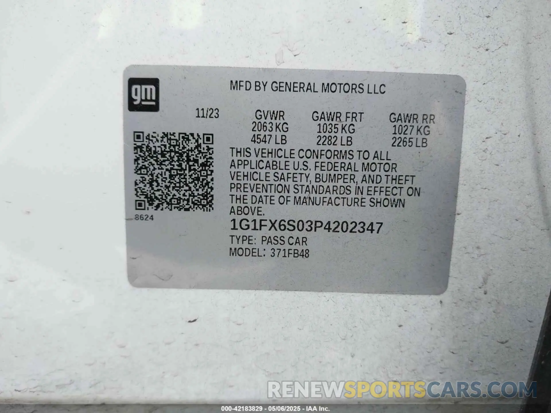 9 Photograph of a damaged car 1G1FX6S03P4202347 CHEVROLET BOLT EV 2023