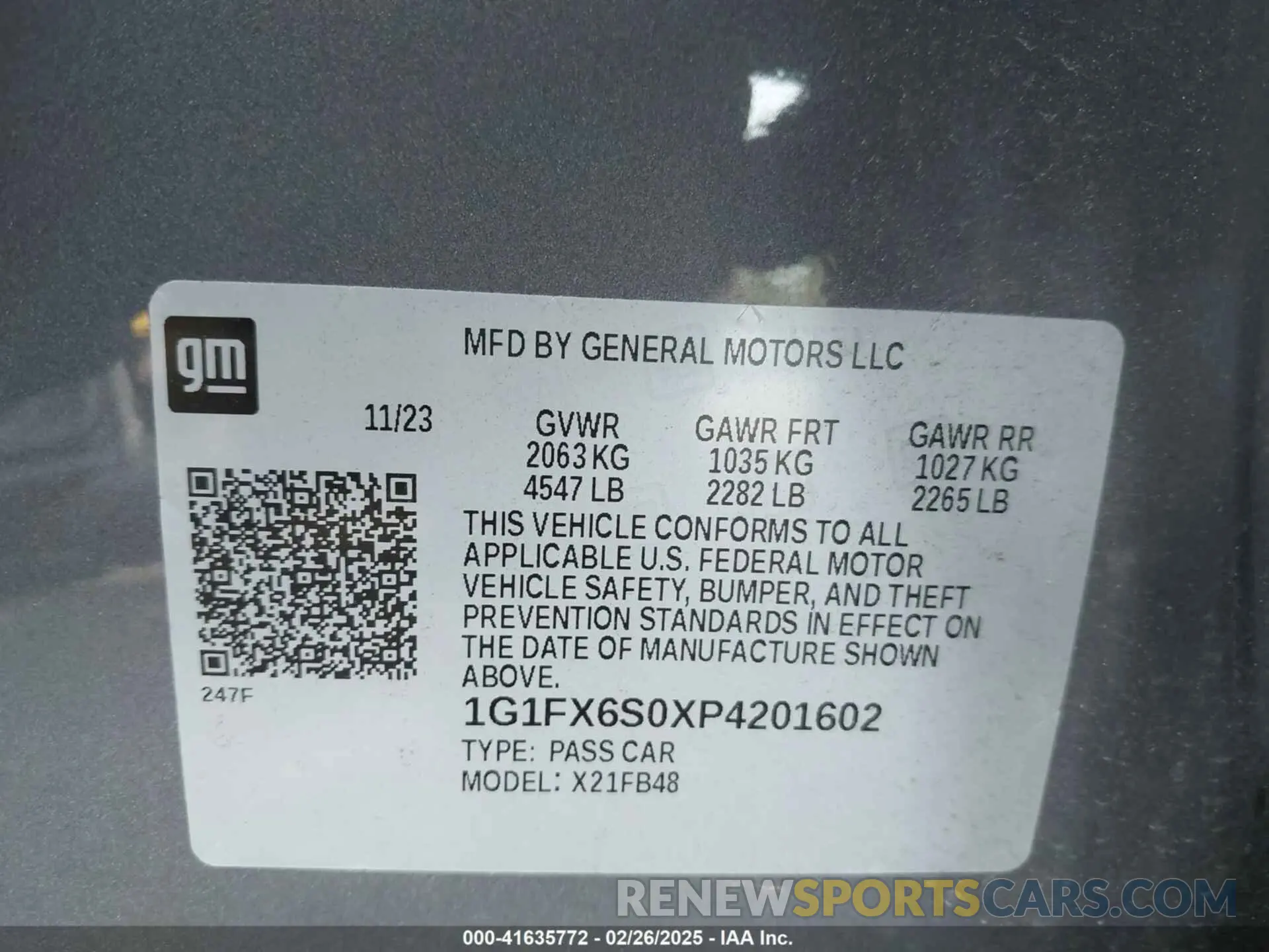 9 Photograph of a damaged car 1G1FX6S0XP4201602 CHEVROLET BOLT EV 2023