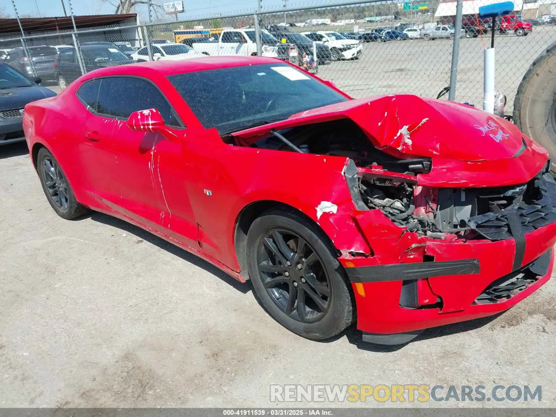 1 Photograph of a damaged car 1G1FA1RX4K0120392 CHEVROLET CAMARO 2019