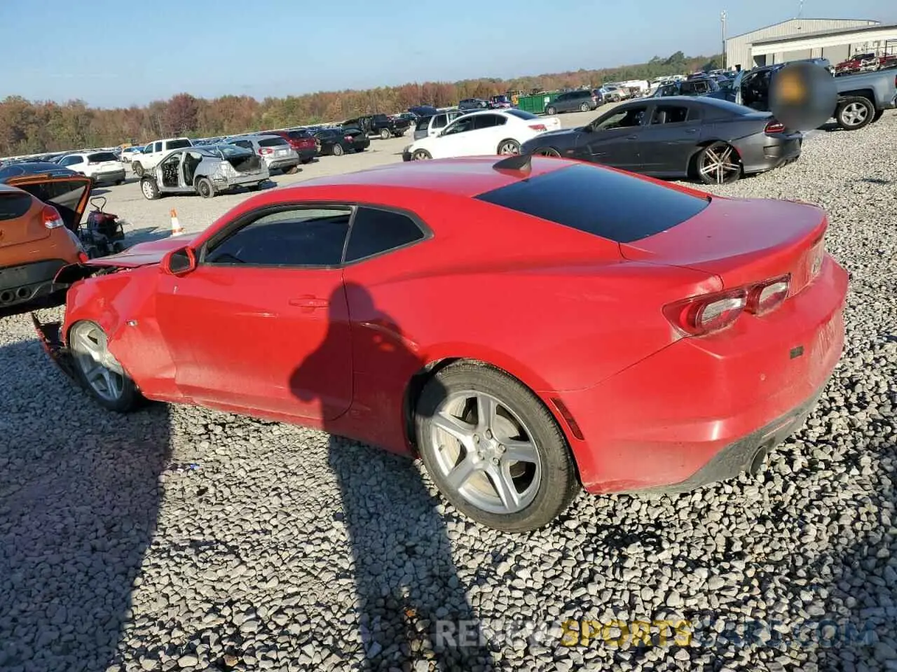 2 Photograph of a damaged car 1G1FB1RS1K0102921 CHEVROLET CAMARO 2019