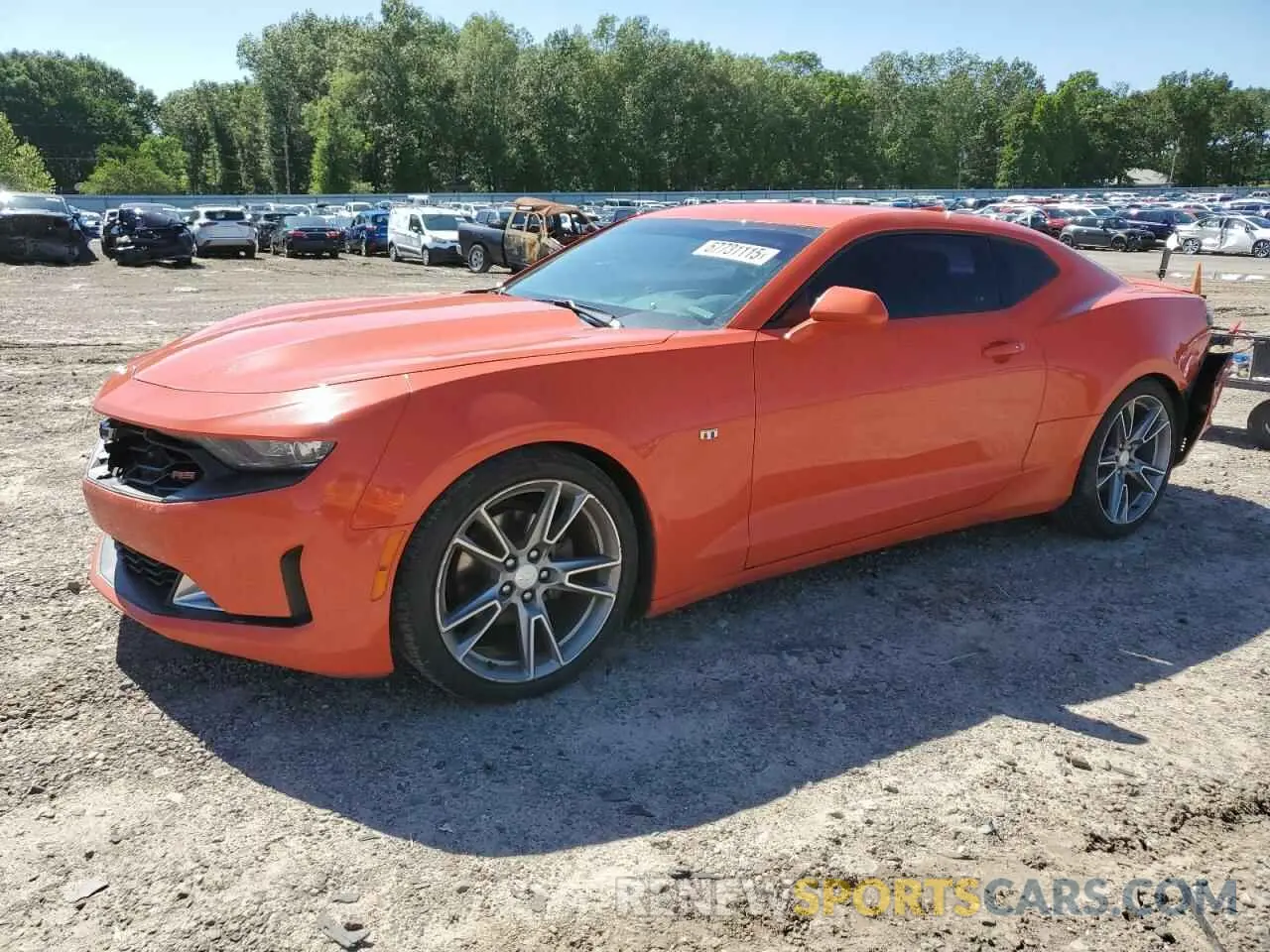 1 Photograph of a damaged car 1G1FB1RS3K0116593 CHEVROLET CAMARO 2019