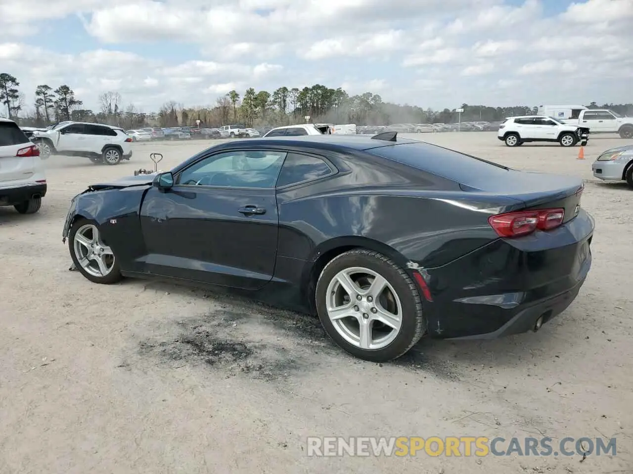 2 Photograph of a damaged car 1G1FB1RS3K0152428 CHEVROLET CAMARO 2019
