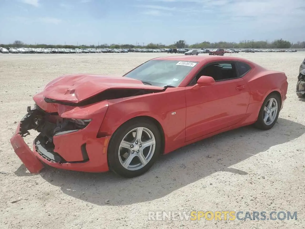 1 Photograph of a damaged car 1G1FB1RS6K0106754 CHEVROLET CAMARO 2019