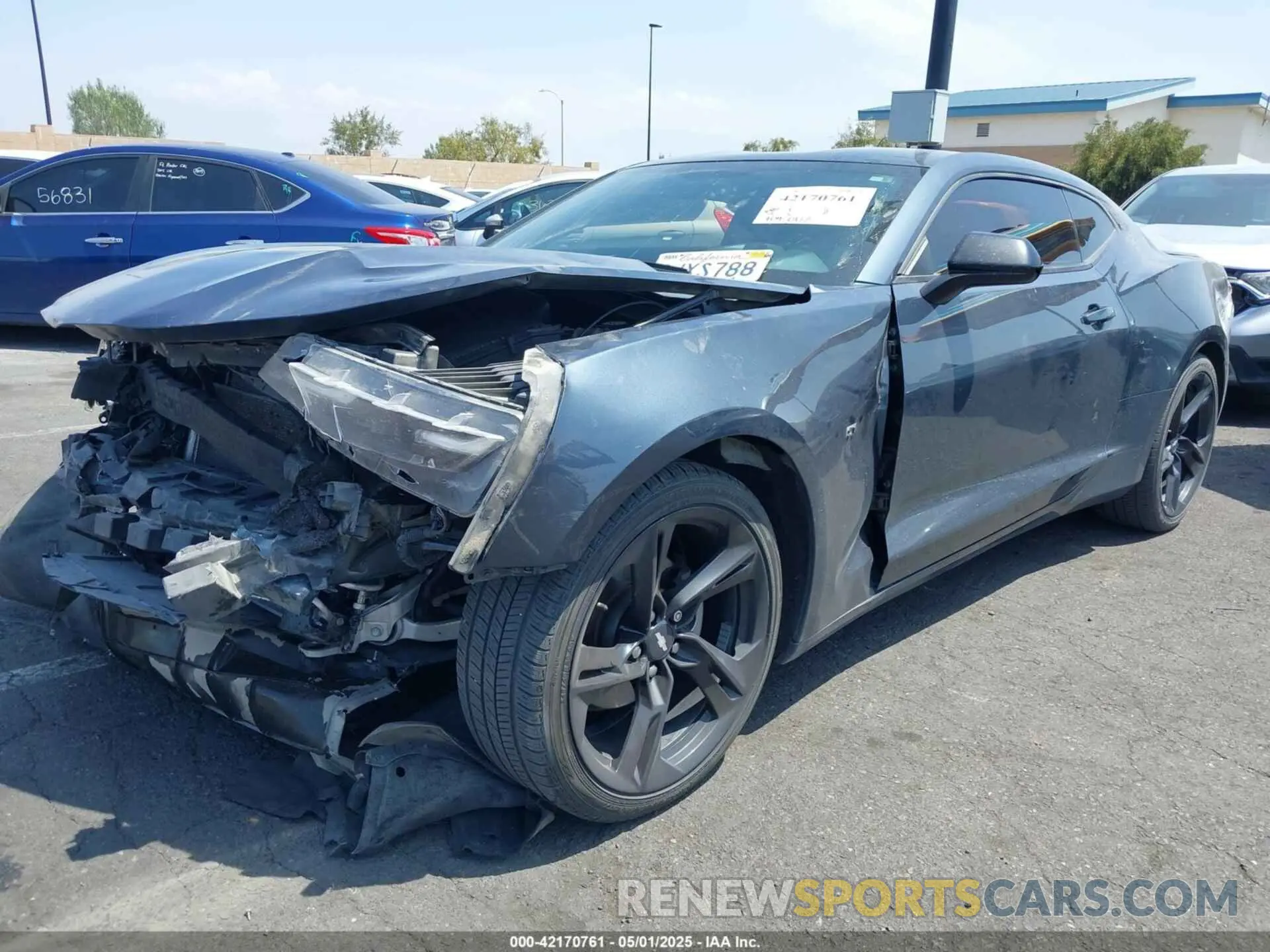 2 Photograph of a damaged car 1G1FB1RS6K0143738 CHEVROLET CAMARO 2019