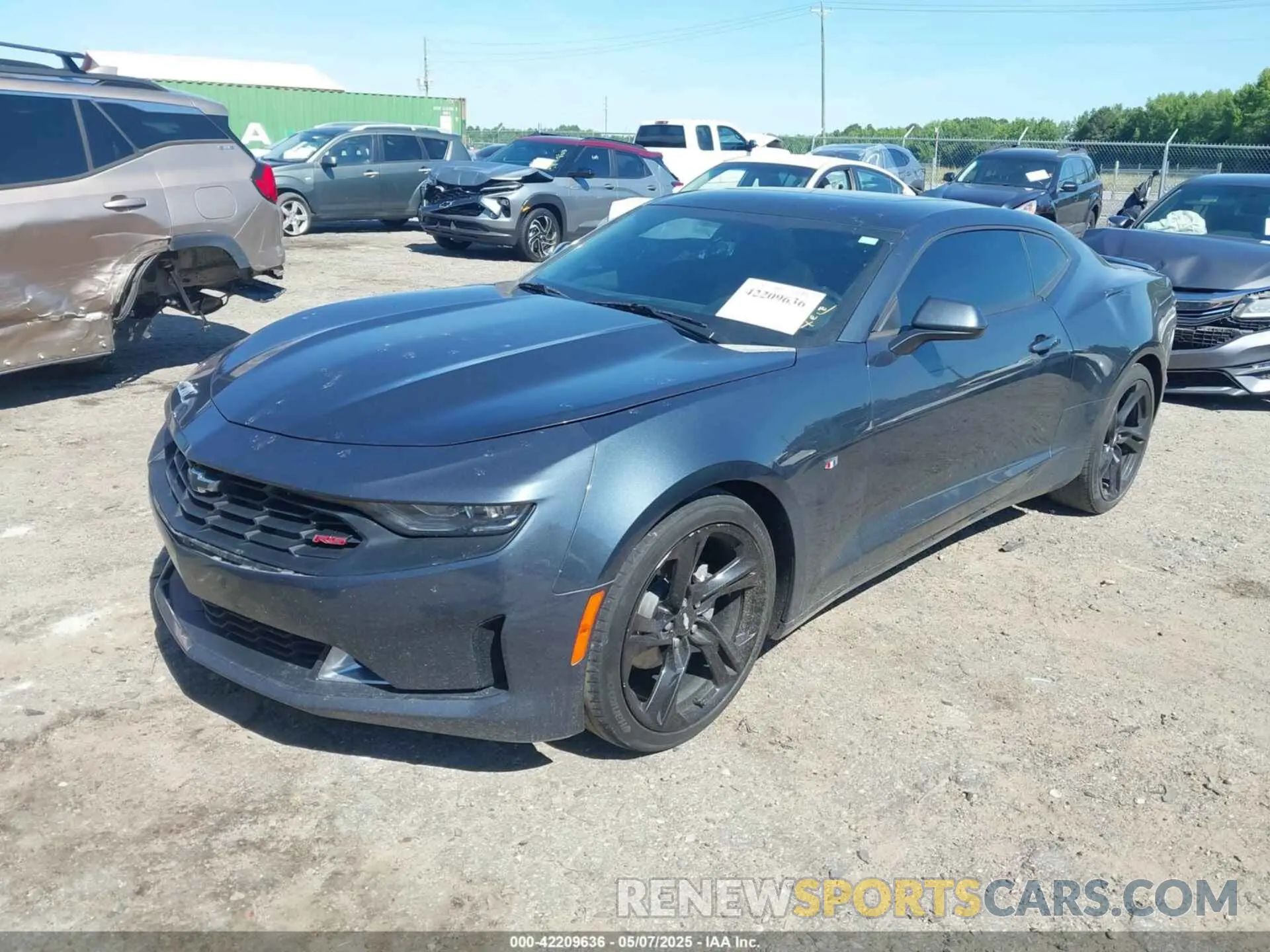2 Photograph of a damaged car 1G1FB1RS6K0151533 CHEVROLET CAMARO 2019