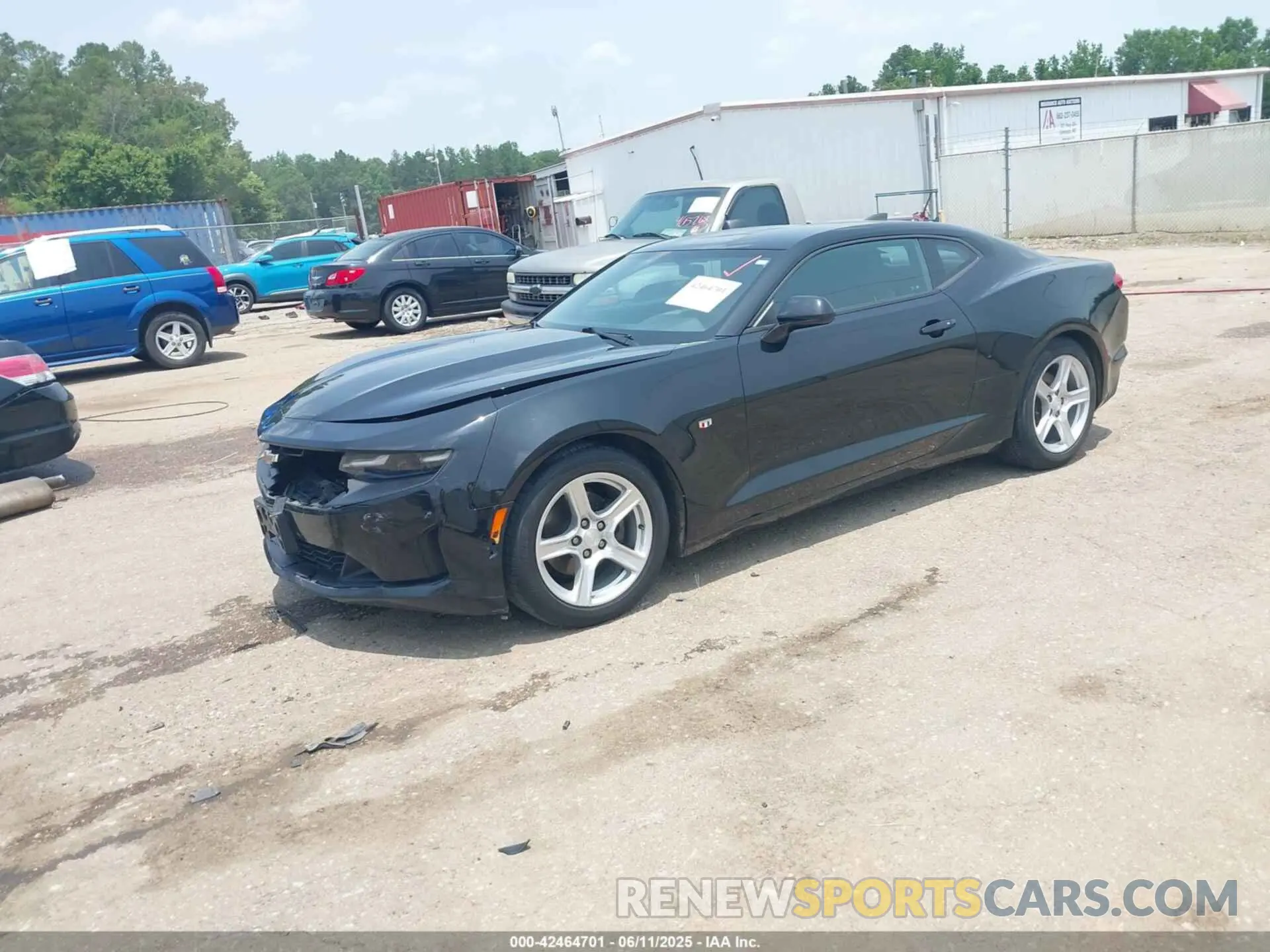 2 Photograph of a damaged car 1G1FB1RS9K0109955 CHEVROLET CAMARO 2019