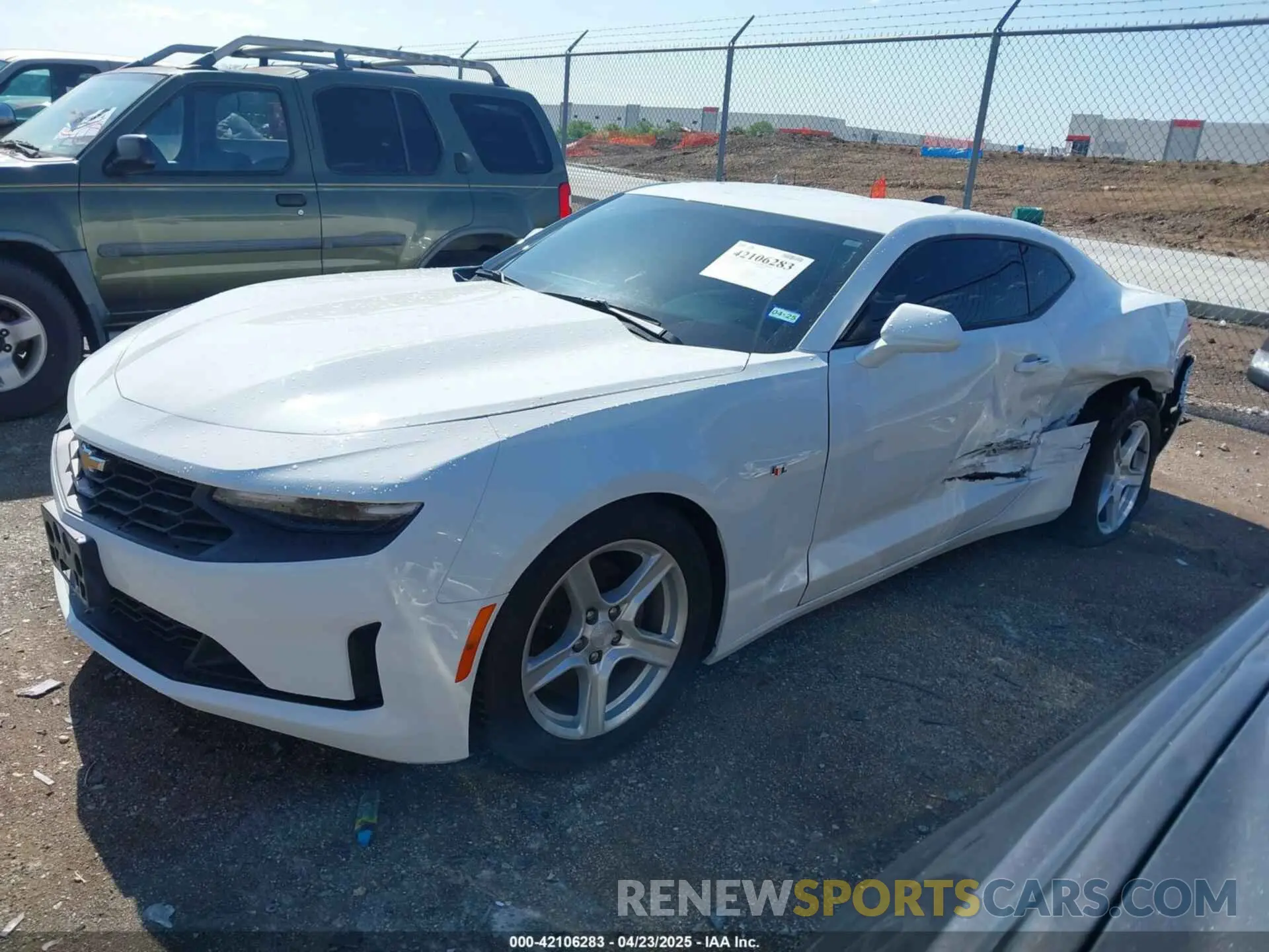 2 Photograph of a damaged car 1G1FB1RX0K0149384 CHEVROLET CAMARO 2019