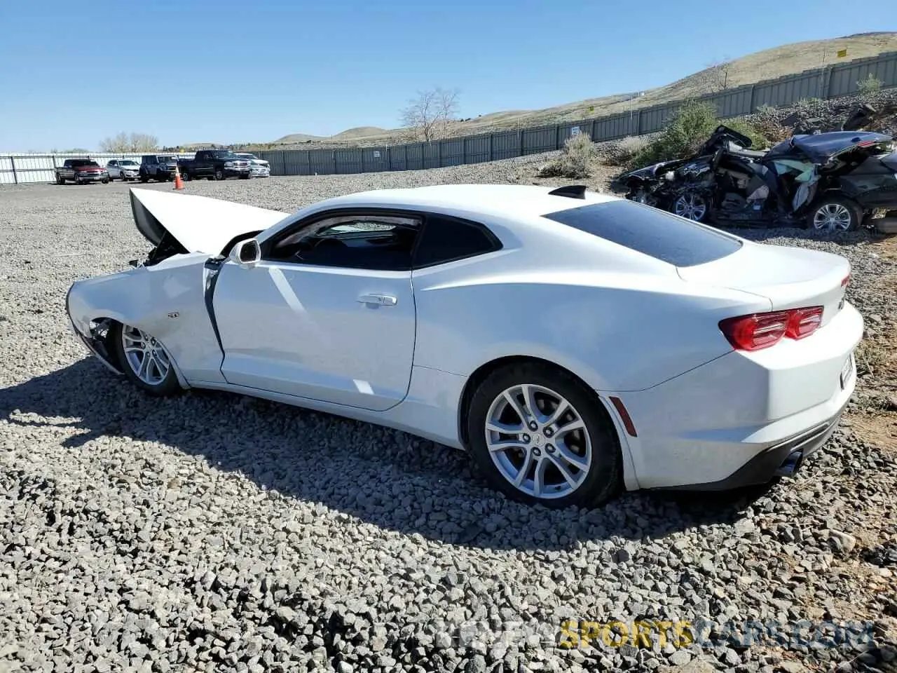 2 Photograph of a damaged car 1G1FB1RX1K0117785 CHEVROLET CAMARO 2019