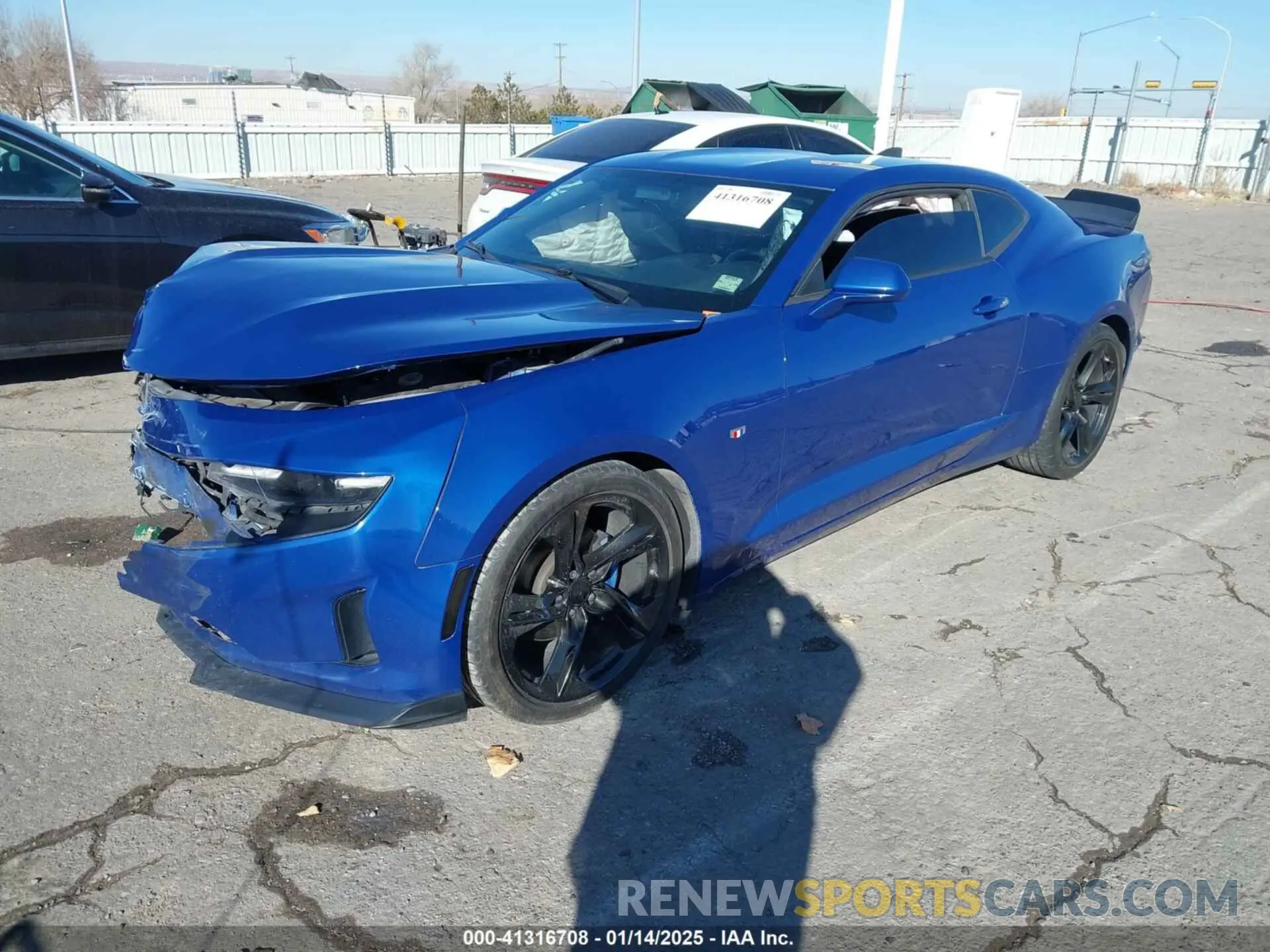 2 Photograph of a damaged car 1G1FB1RX4K0124889 CHEVROLET CAMARO 2019