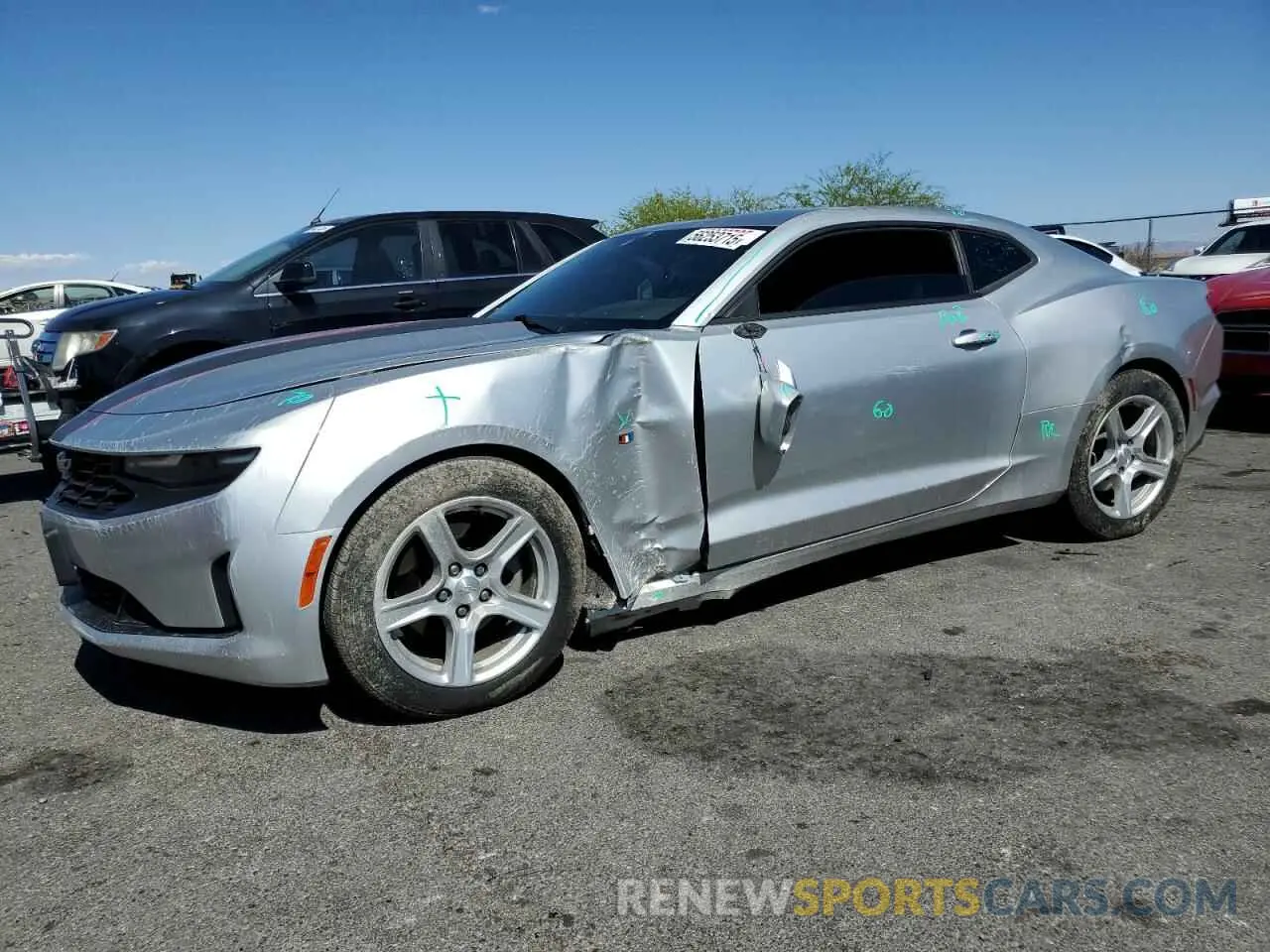 1 Photograph of a damaged car 1G1FB1RX5K0134363 CHEVROLET CAMARO 2019