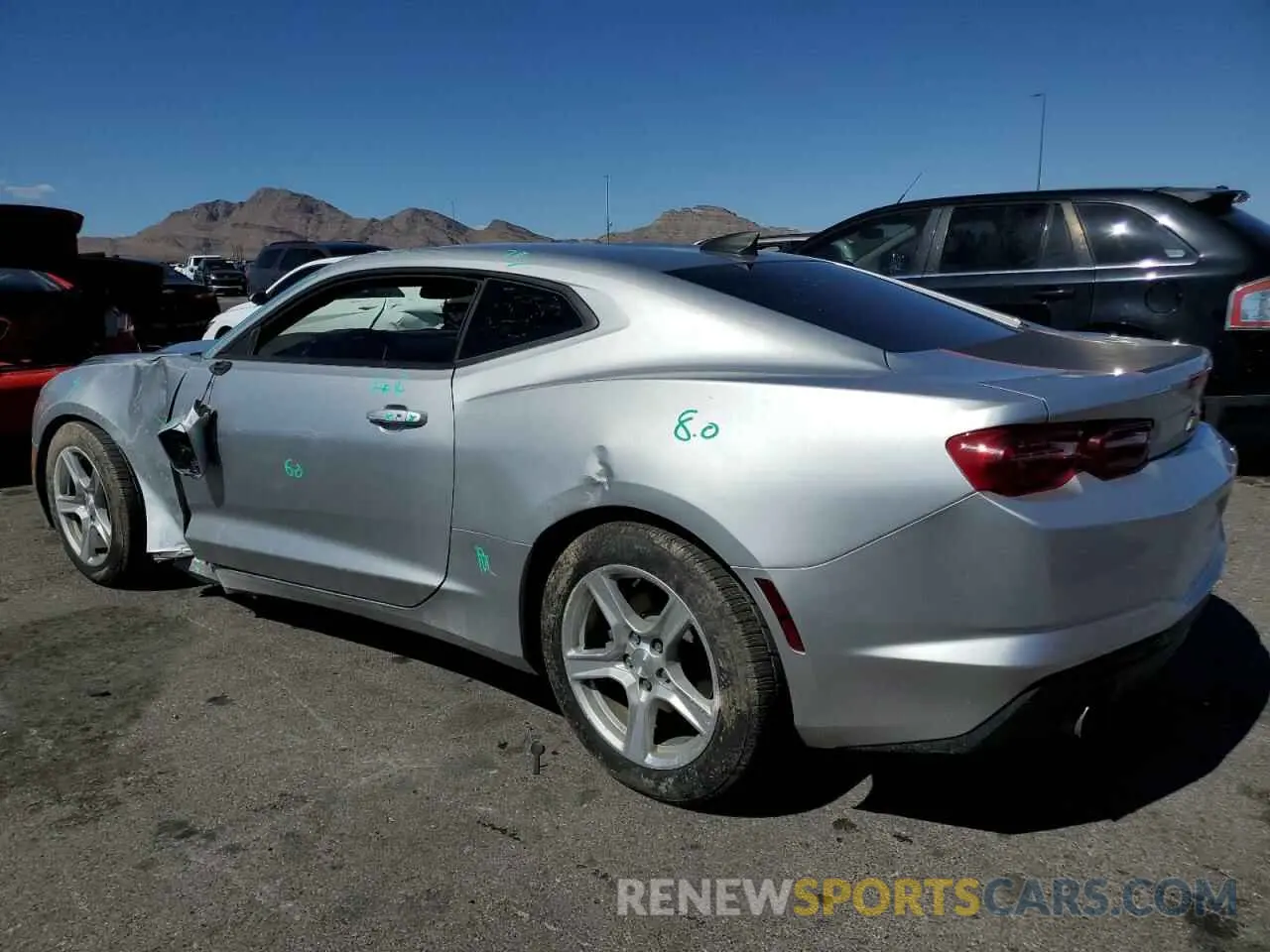 2 Photograph of a damaged car 1G1FB1RX5K0134363 CHEVROLET CAMARO 2019