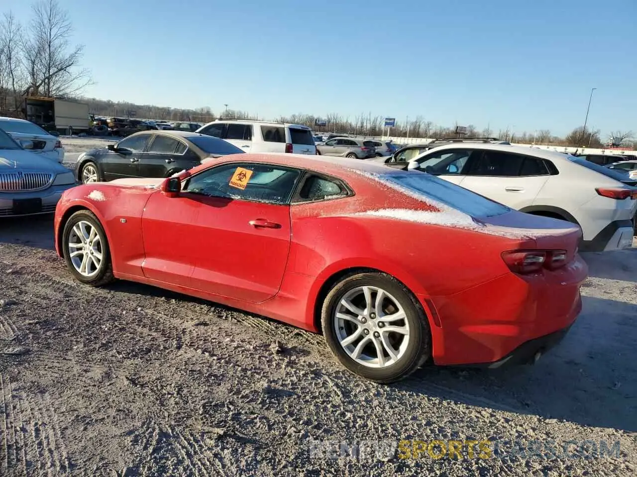 2 Photograph of a damaged car 1G1FB1RX5K0151762 CHEVROLET CAMARO 2019