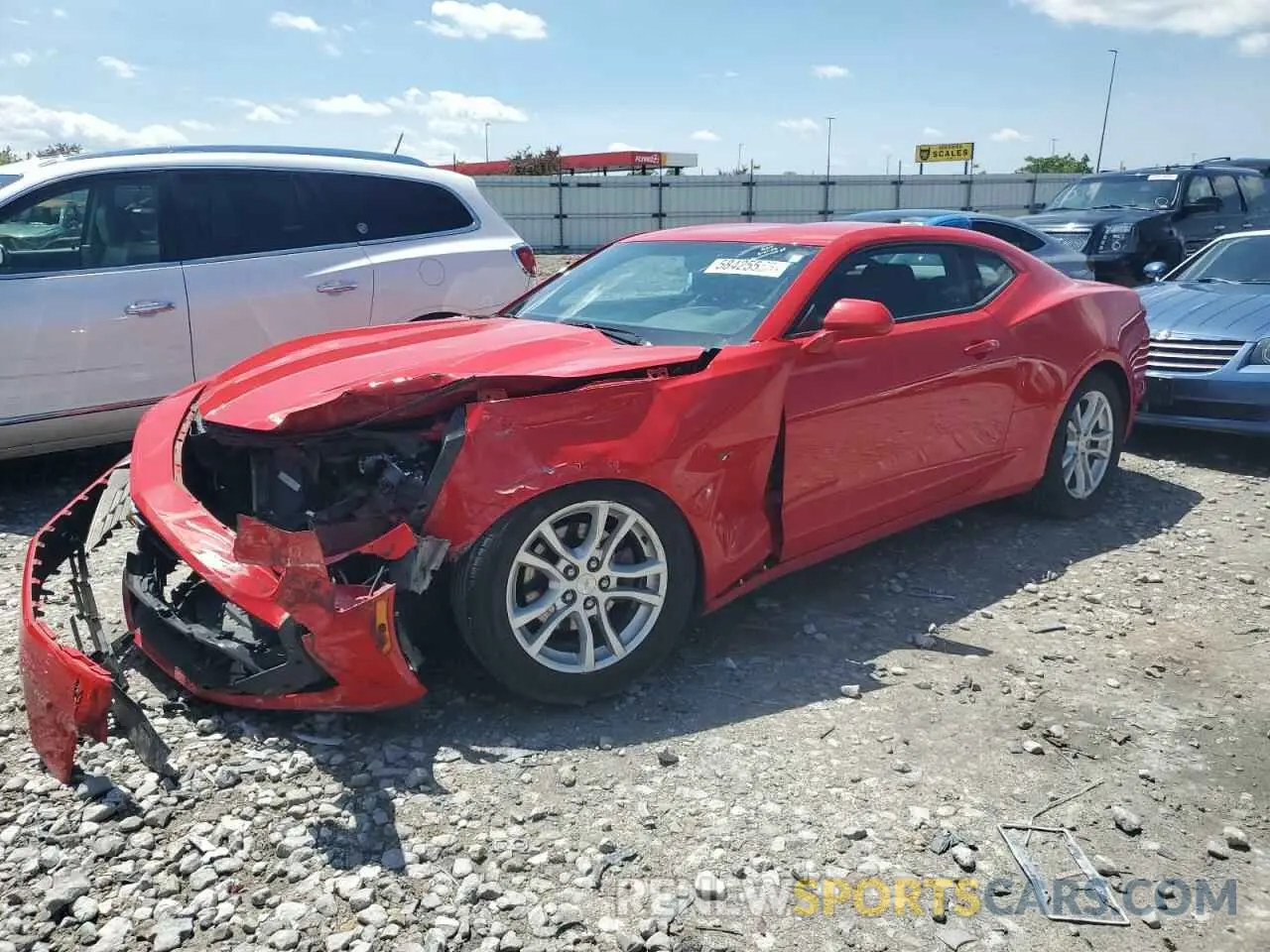 1 Photograph of a damaged car 1G1FB1RX5K0157092 CHEVROLET CAMARO 2019