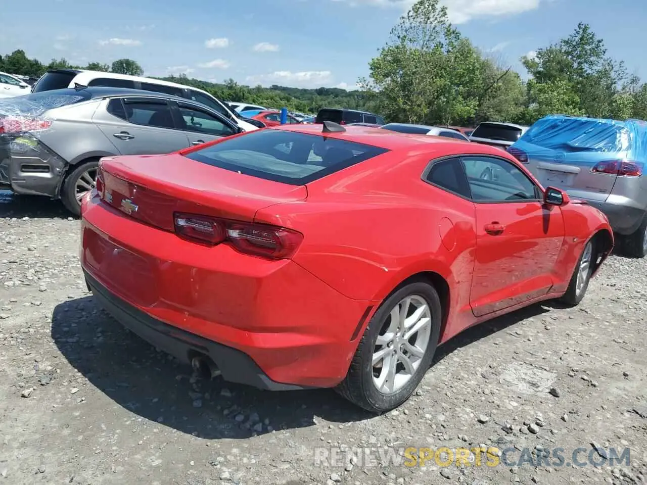 3 Photograph of a damaged car 1G1FB1RX5K0157092 CHEVROLET CAMARO 2019