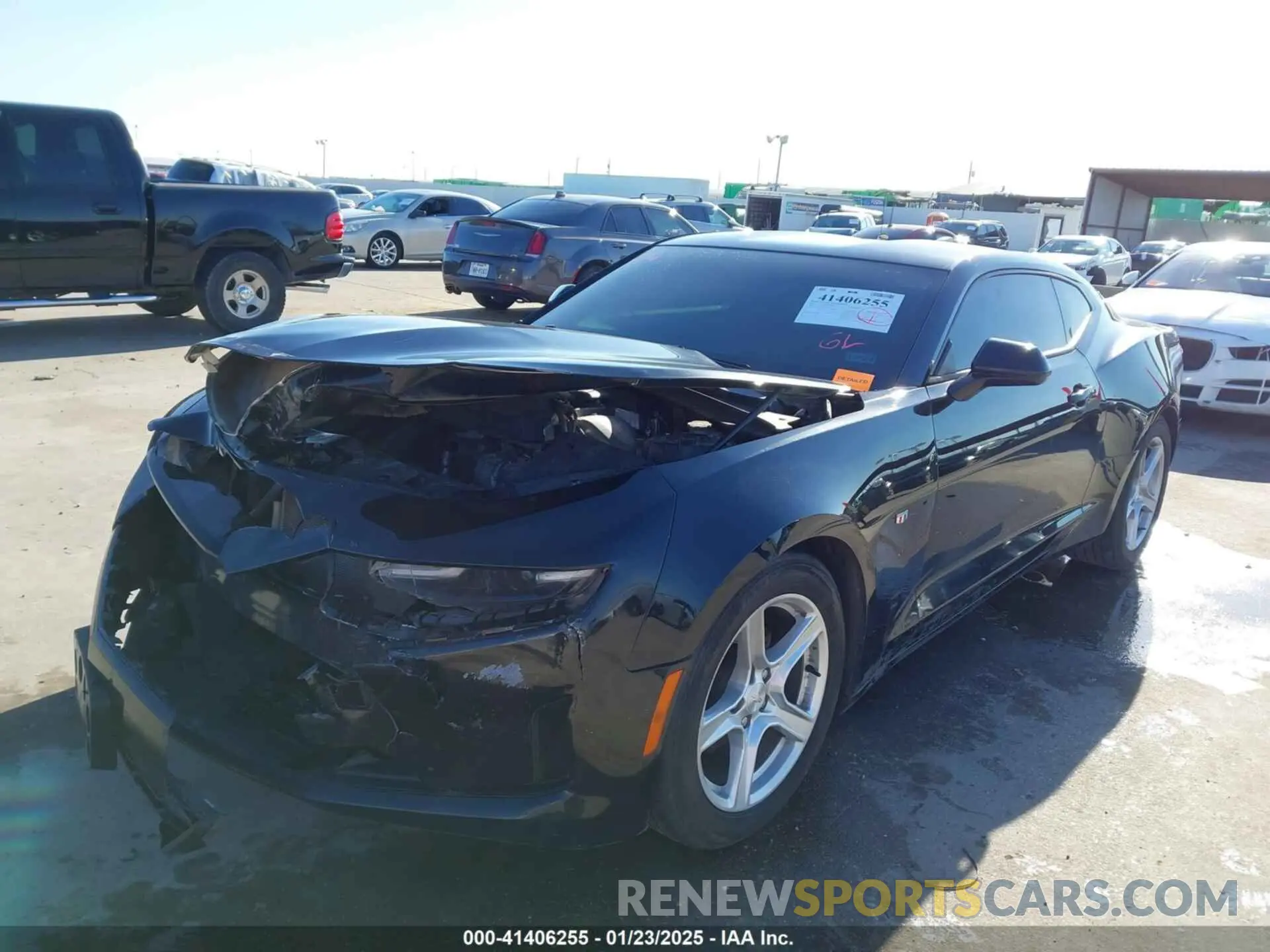 2 Photograph of a damaged car 1G1FB1RX6K0133447 CHEVROLET CAMARO 2019