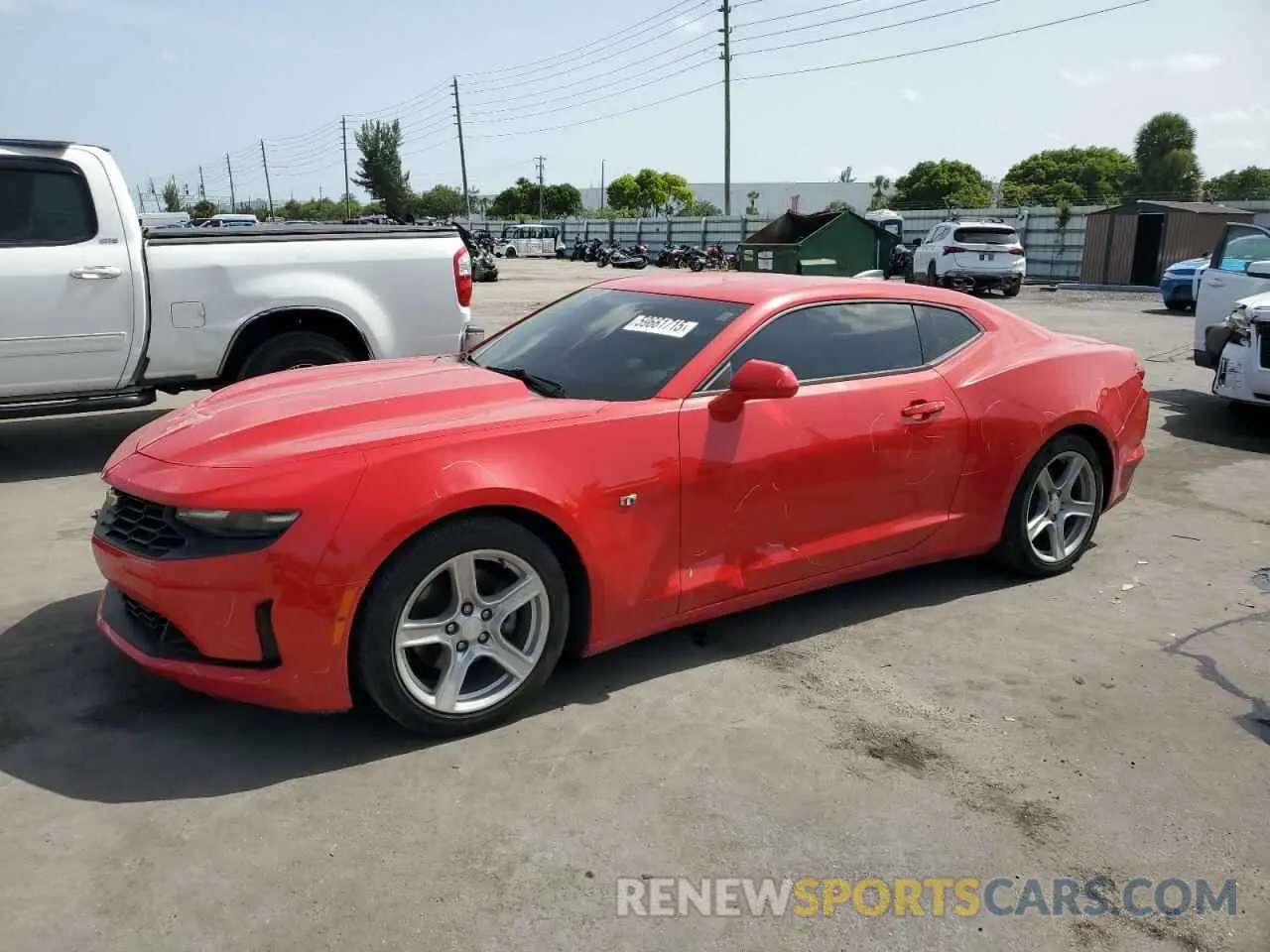 1 Photograph of a damaged car 1G1FB1RX7K0120982 CHEVROLET CAMARO 2019