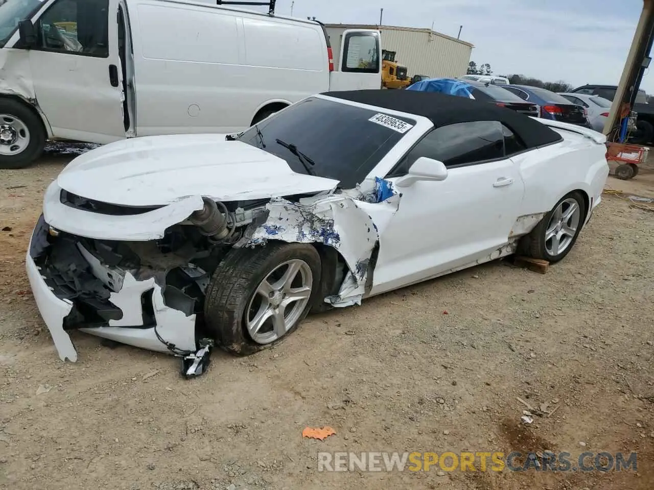 1 Photograph of a damaged car 1G1FB3DS0K0107451 CHEVROLET CAMARO 2019