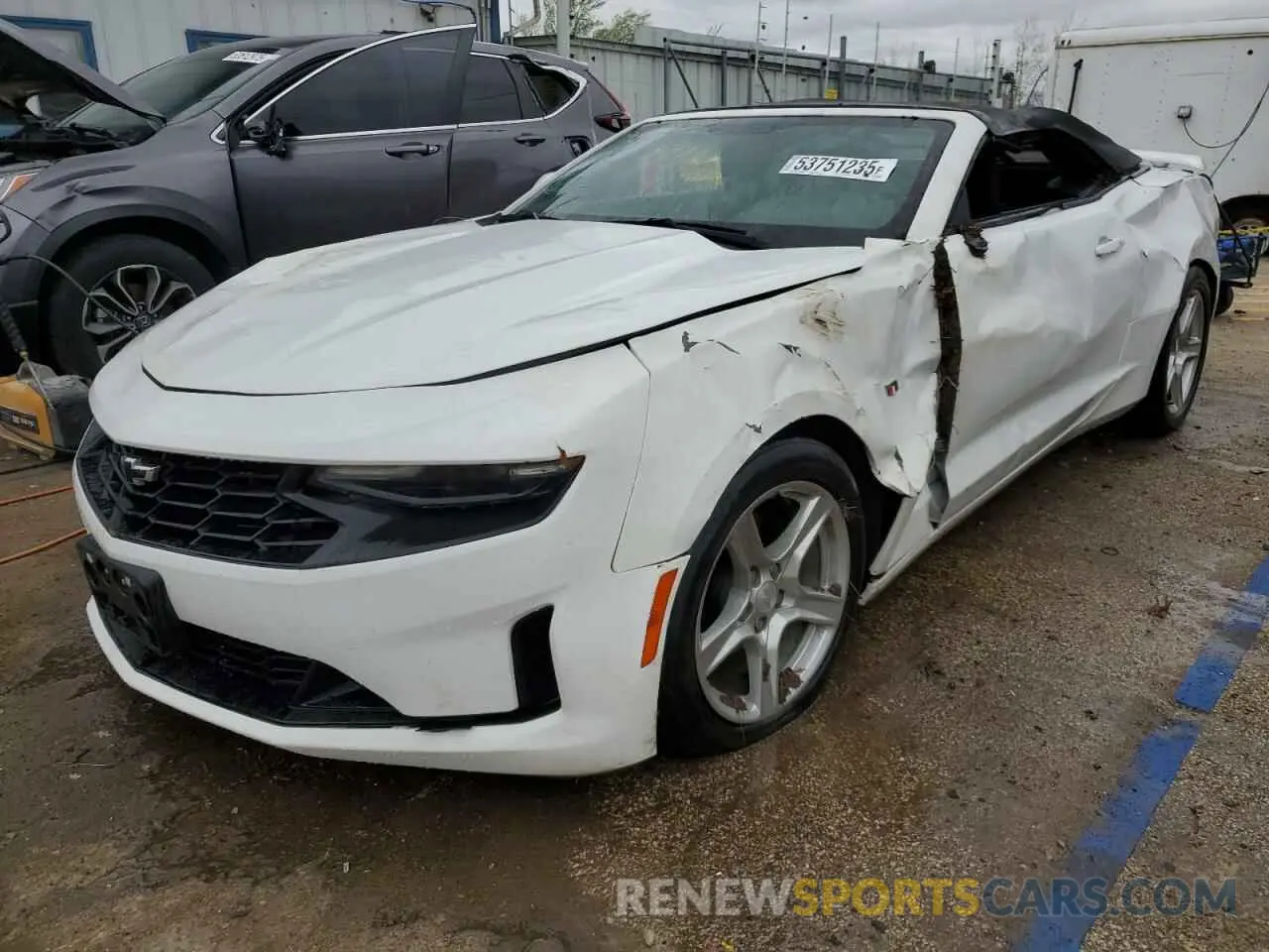 1 Photograph of a damaged car 1G1FB3DS0K0117445 CHEVROLET CAMARO 2019