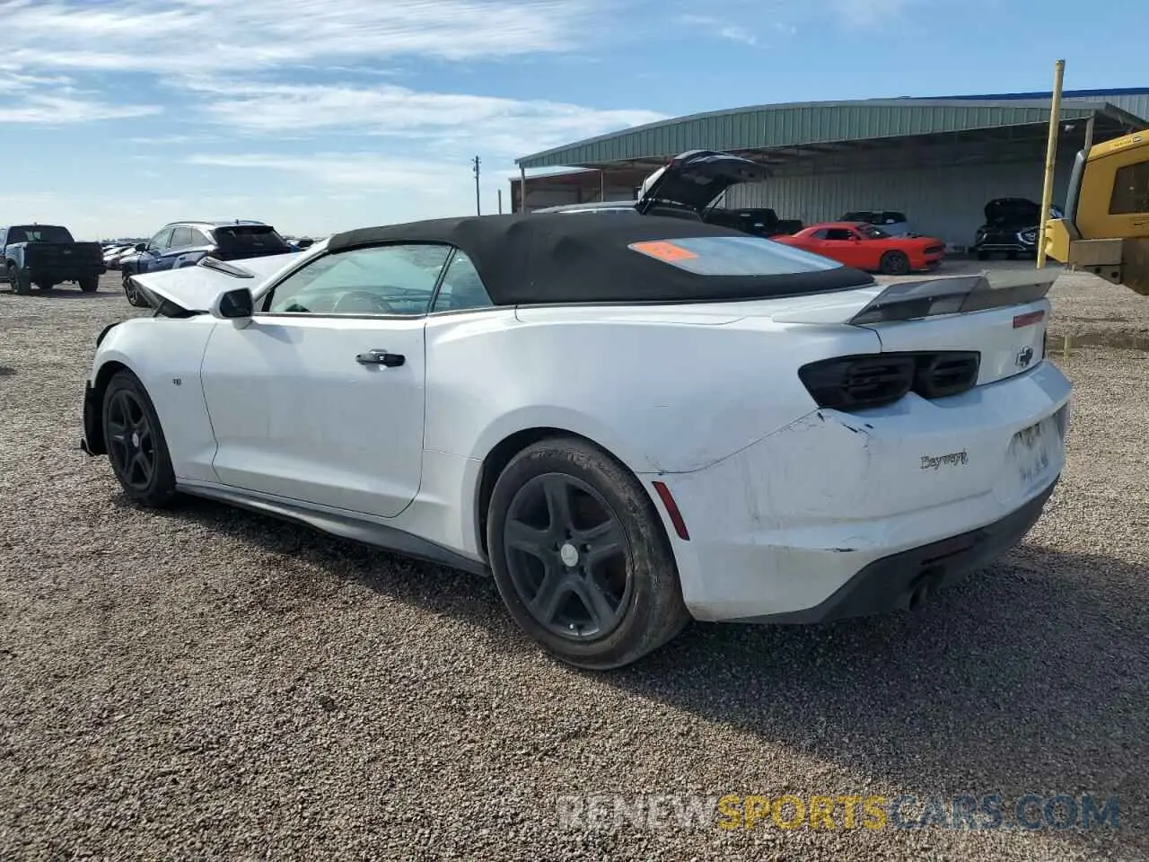 2 Photograph of a damaged car 1G1FB3DS6K0137151 CHEVROLET CAMARO 2019