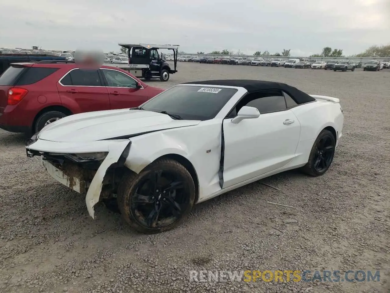 1 Photograph of a damaged car 1G1FB3DS8K0129665 CHEVROLET CAMARO 2019