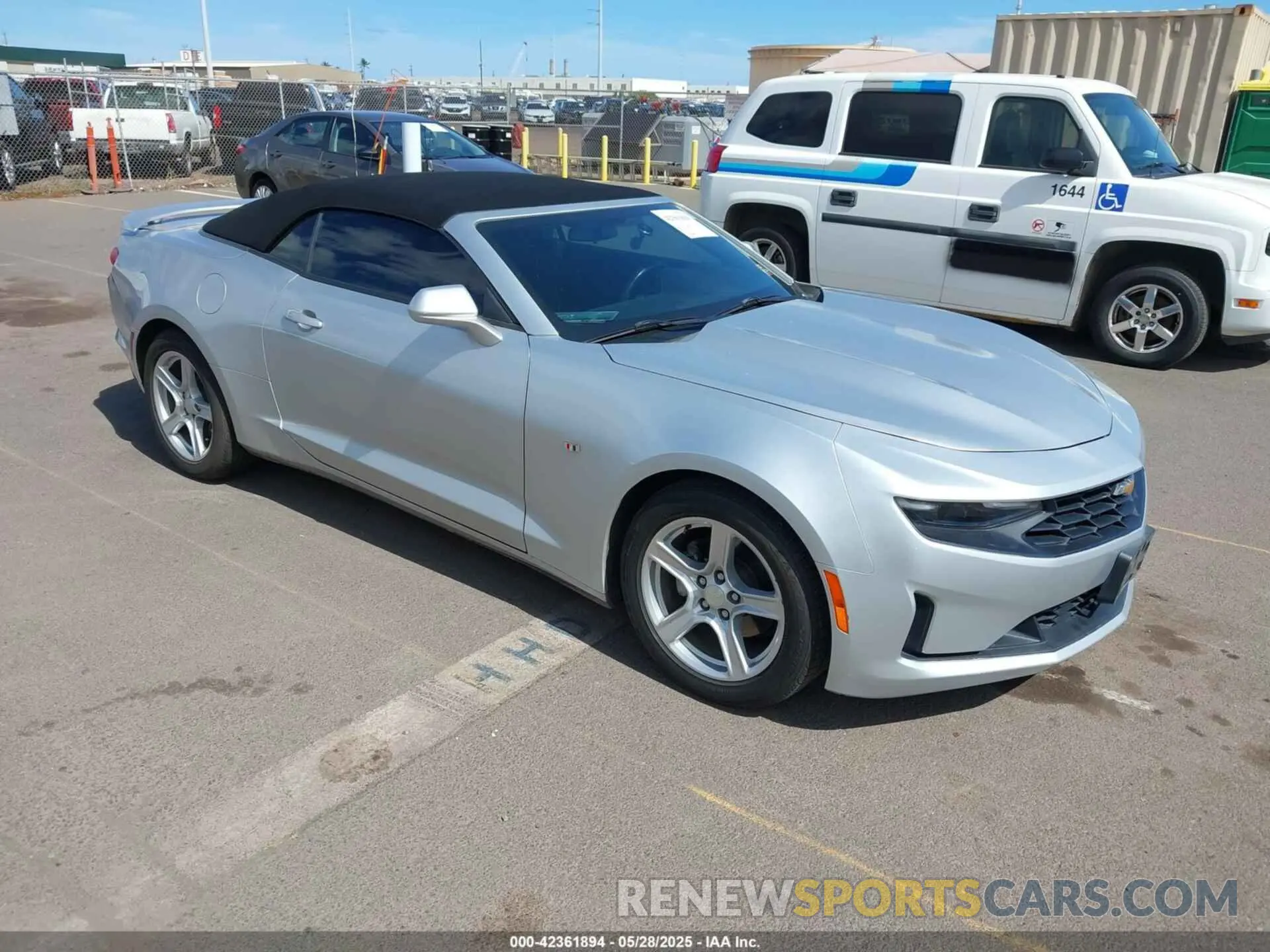 1 Photograph of a damaged car 1G1FB3DX3K0114129 CHEVROLET CAMARO 2019