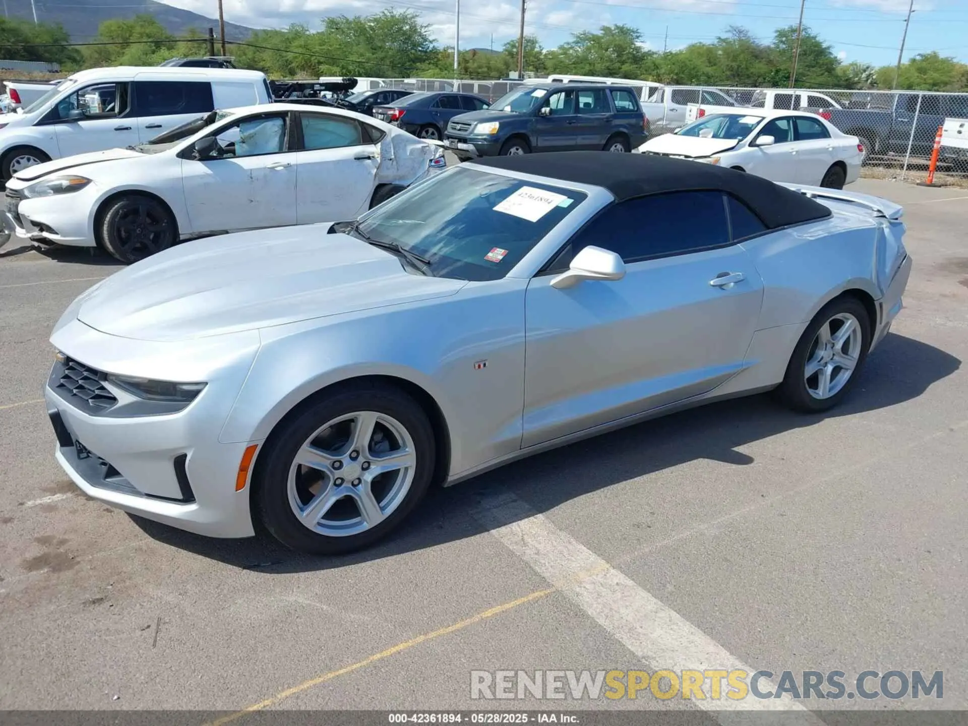 2 Photograph of a damaged car 1G1FB3DX3K0114129 CHEVROLET CAMARO 2019