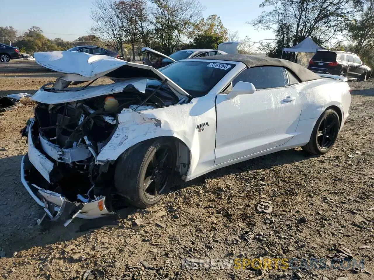 1 Photograph of a damaged car 1G1FB3DX9K0118556 CHEVROLET CAMARO 2019
