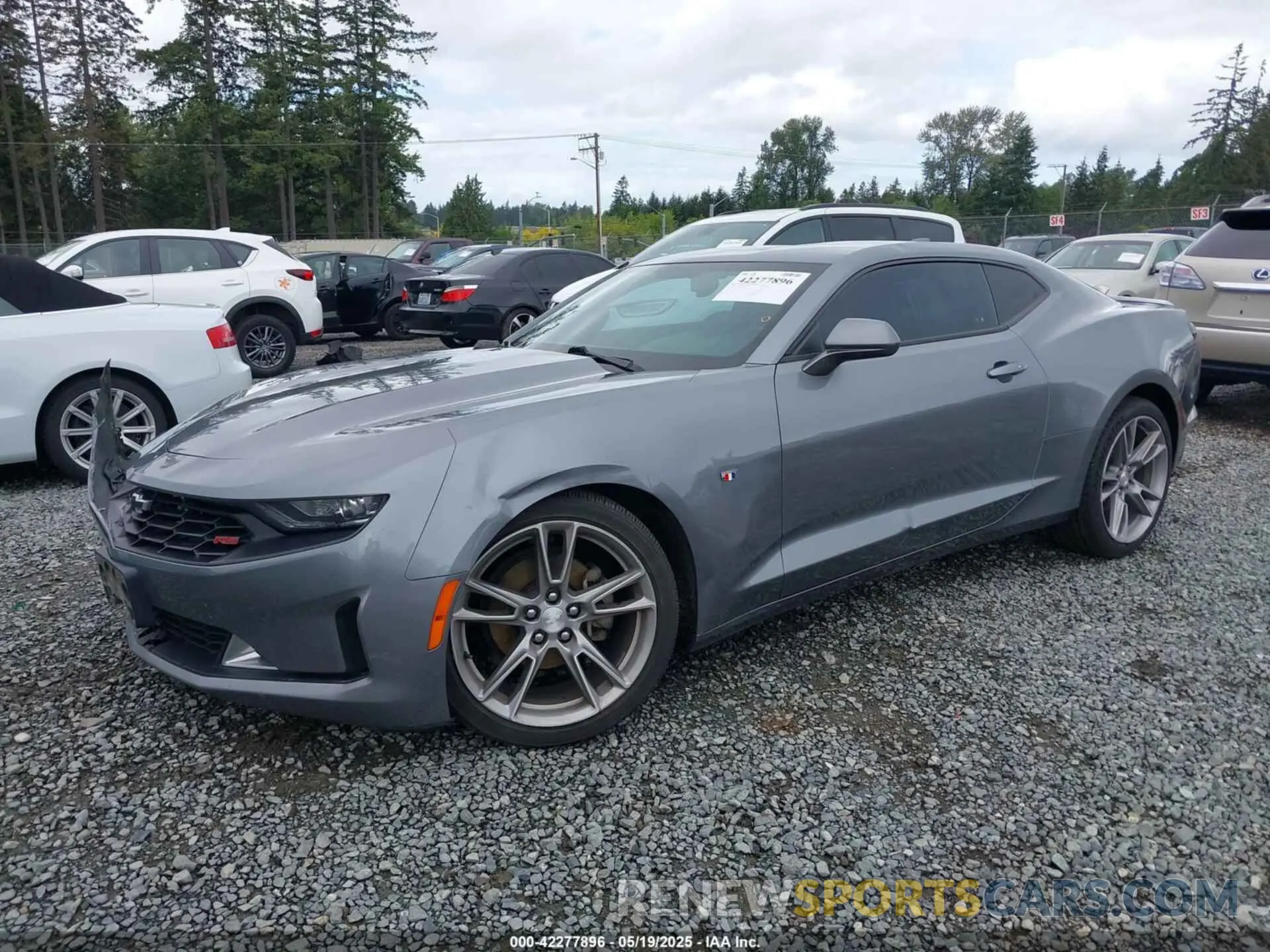 2 Photograph of a damaged car 1G1FD1RS9K0144568 CHEVROLET CAMARO 2019