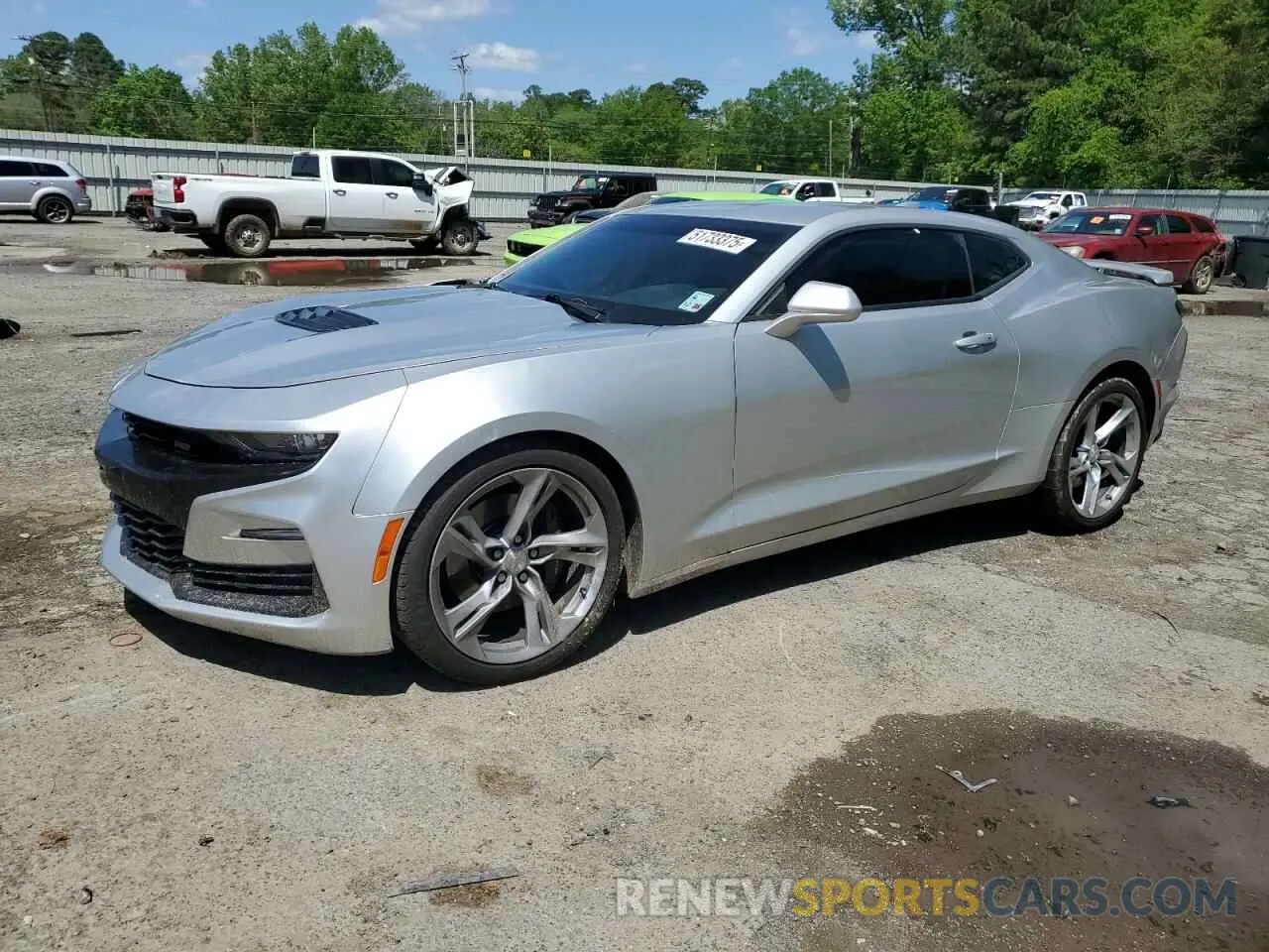 1 Photograph of a damaged car 1G1FE1R73K0154988 CHEVROLET CAMARO 2019