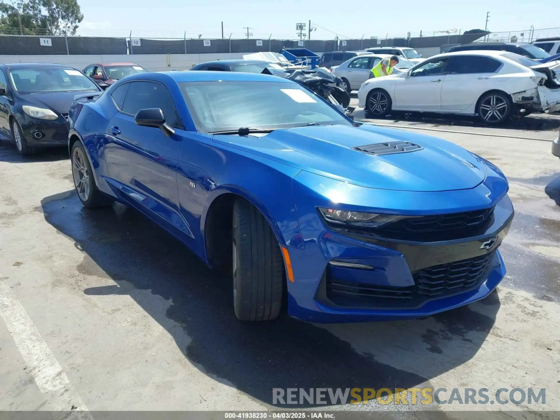1 Photograph of a damaged car 1G1FF1R76K0153718 CHEVROLET CAMARO 2019