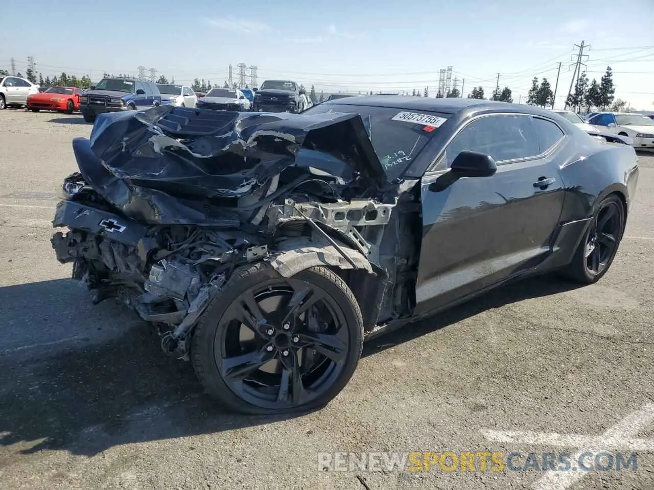 1 Photograph of a damaged car 1G1FF1R79K0138002 CHEVROLET CAMARO 2019