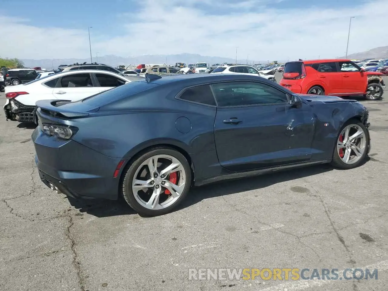 3 Photograph of a damaged car 1G1FF1R7XK0130491 CHEVROLET CAMARO 2019