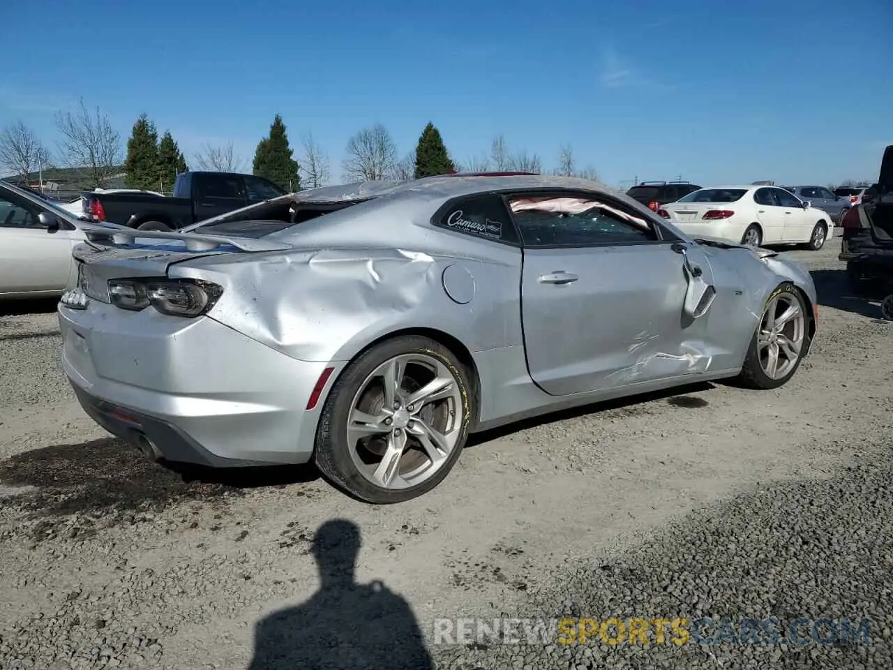 3 Photograph of a damaged car 1G1FG1R78K0125772 CHEVROLET CAMARO 2019