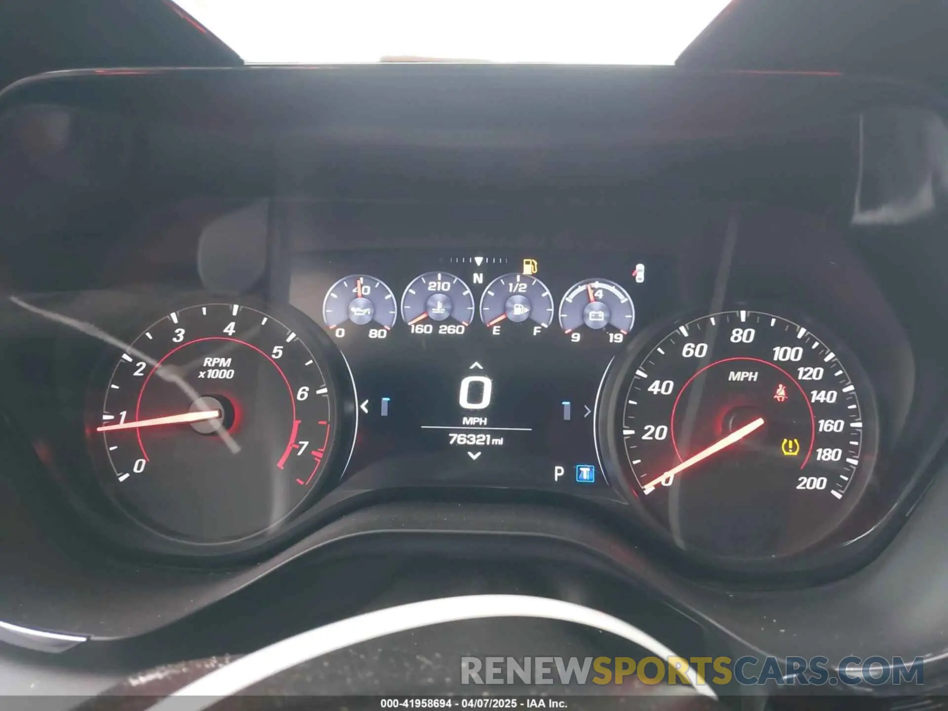7 Photograph of a damaged car 1G1FH1R79K0133313 CHEVROLET CAMARO 2019