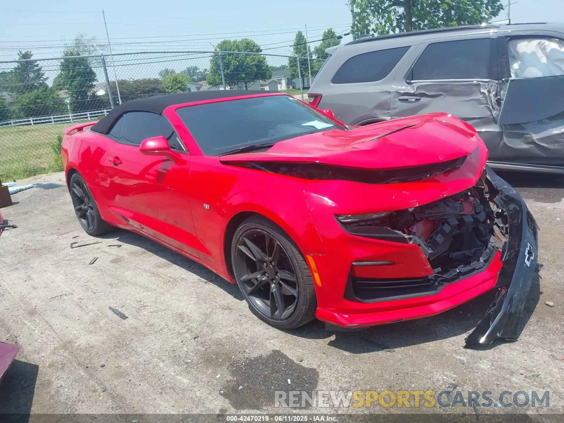 1 Photograph of a damaged car 1G1FH3D75K0138186 CHEVROLET CAMARO 2019