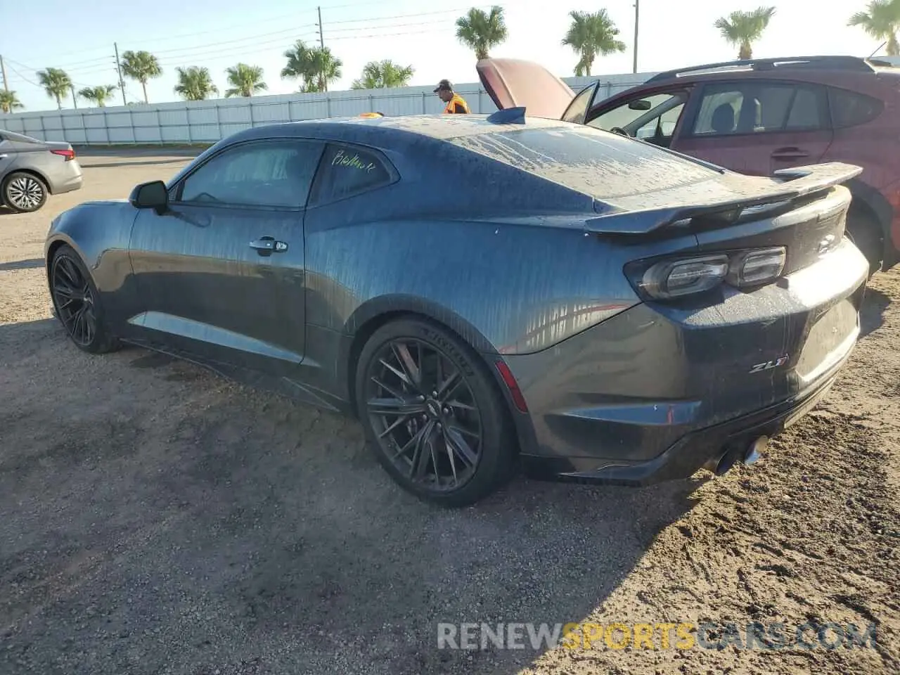 2 Photograph of a damaged car 1G1FJ1R67K0150803 CHEVROLET CAMARO 2019