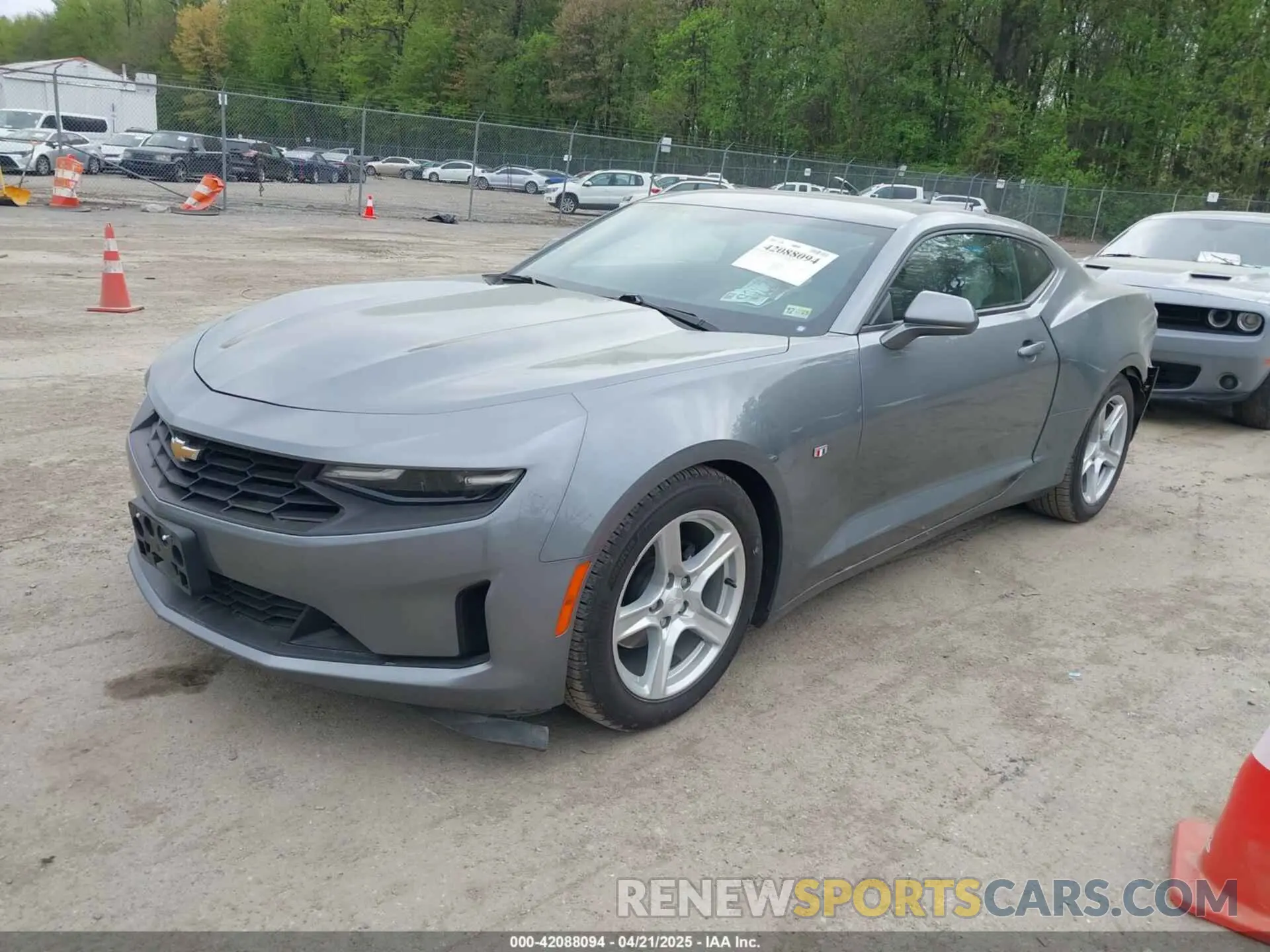 2 Photograph of a damaged car 1G1FA1RX8L0106464 CHEVROLET CAMARO 2020